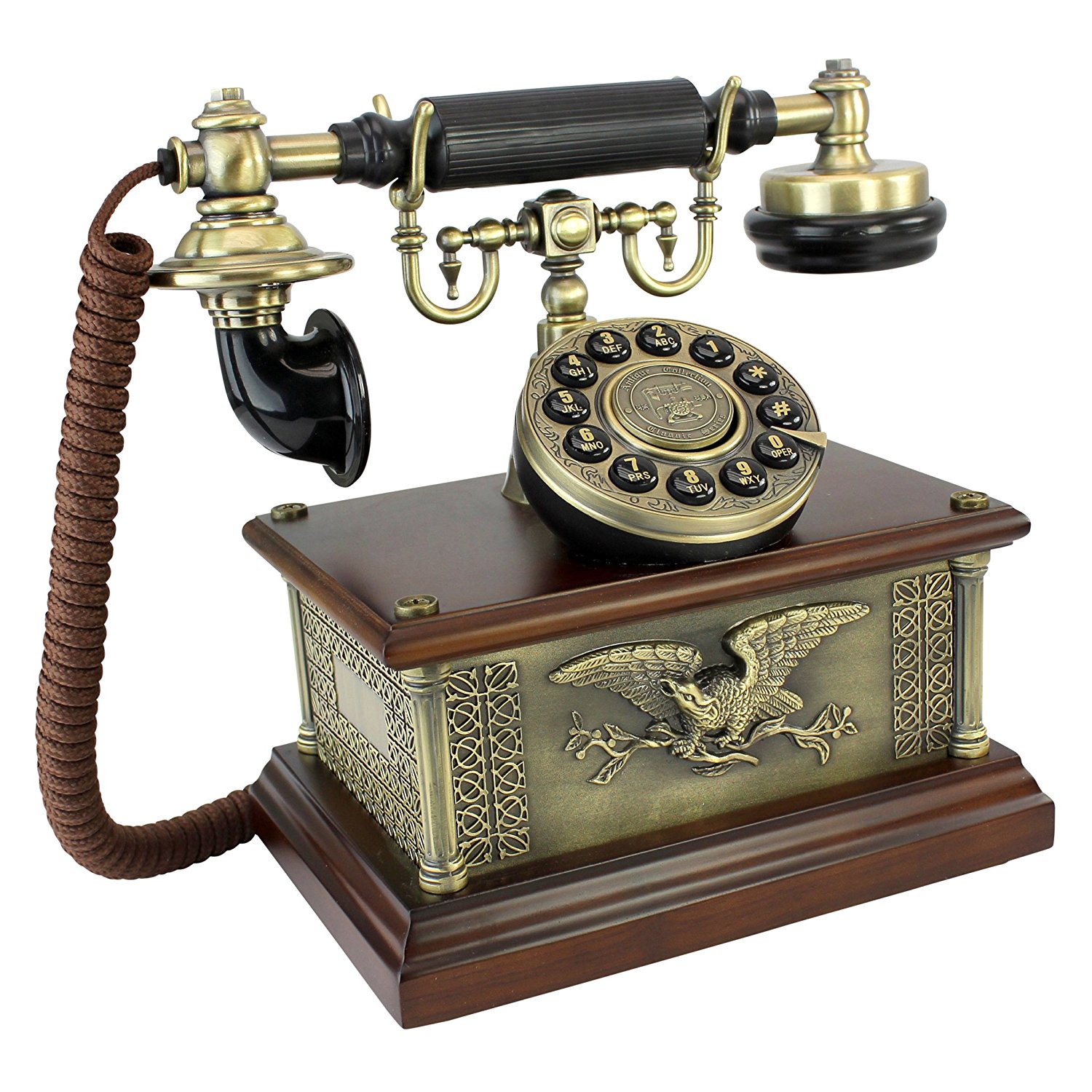 Antique Phone - Presidents American Eagle 1910 Rotary Telephone ...