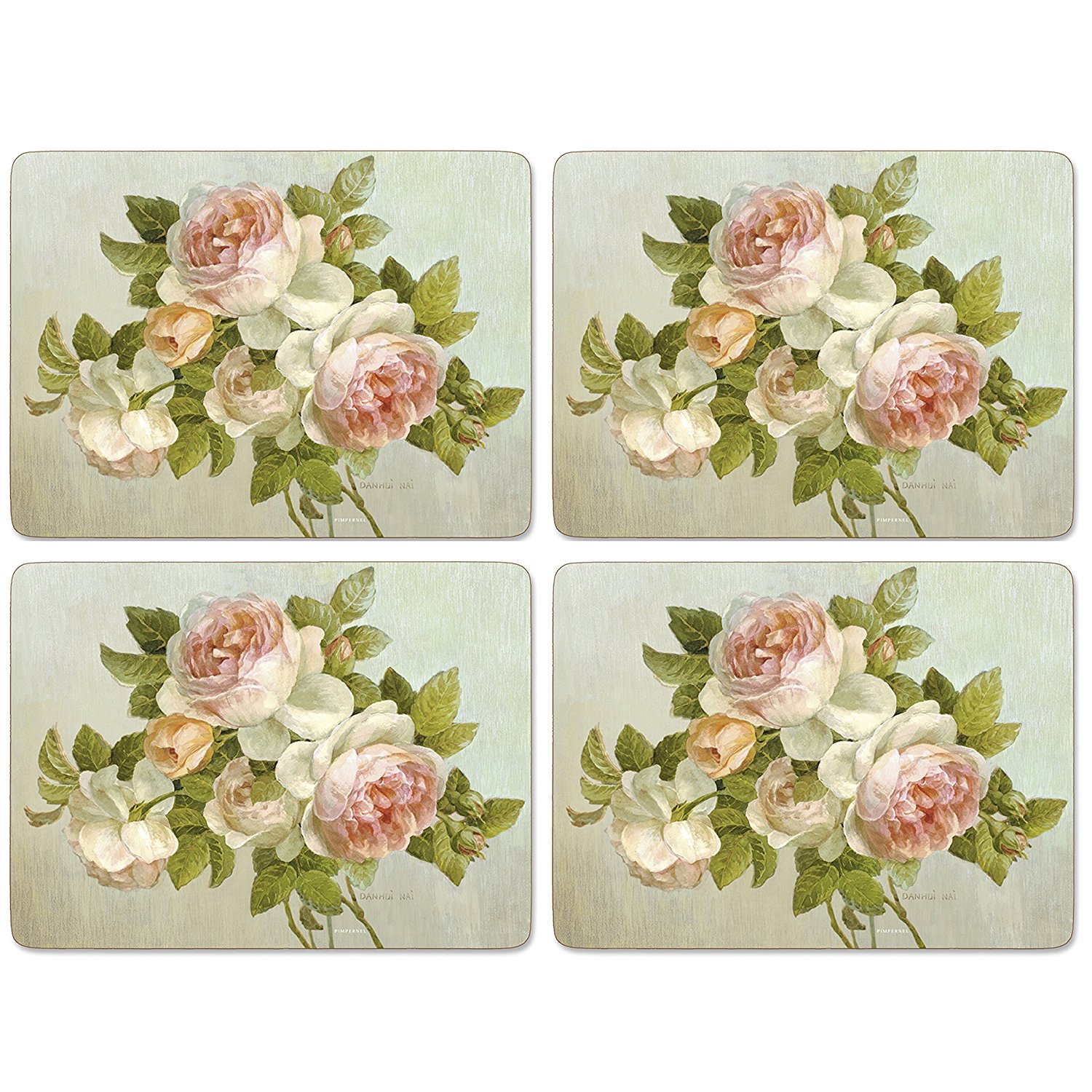 Amazon.com: Pimpernel Antique Roses Placemats - 4 Count: Home & Kitchen
