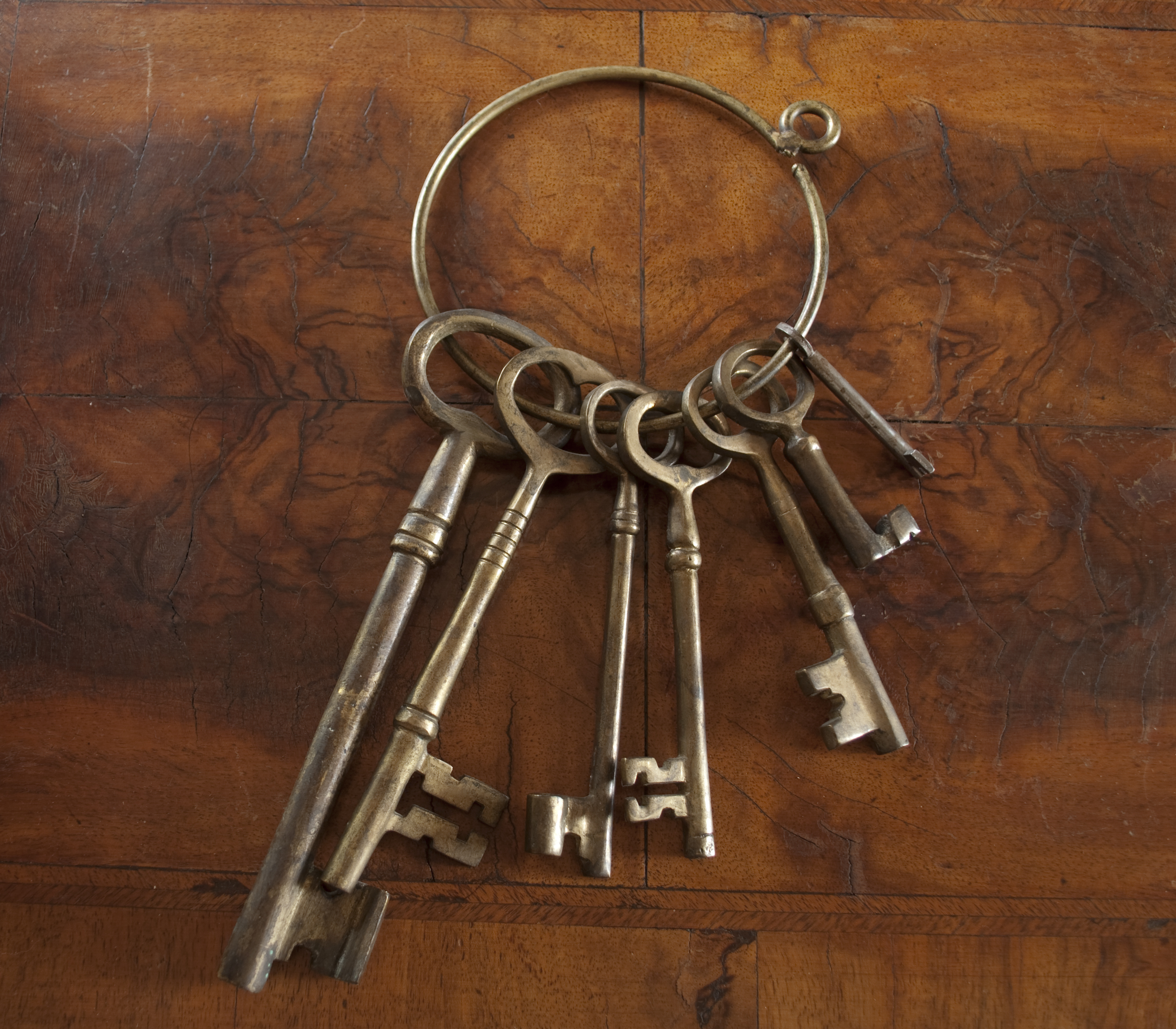 Antique skeleton keys photo