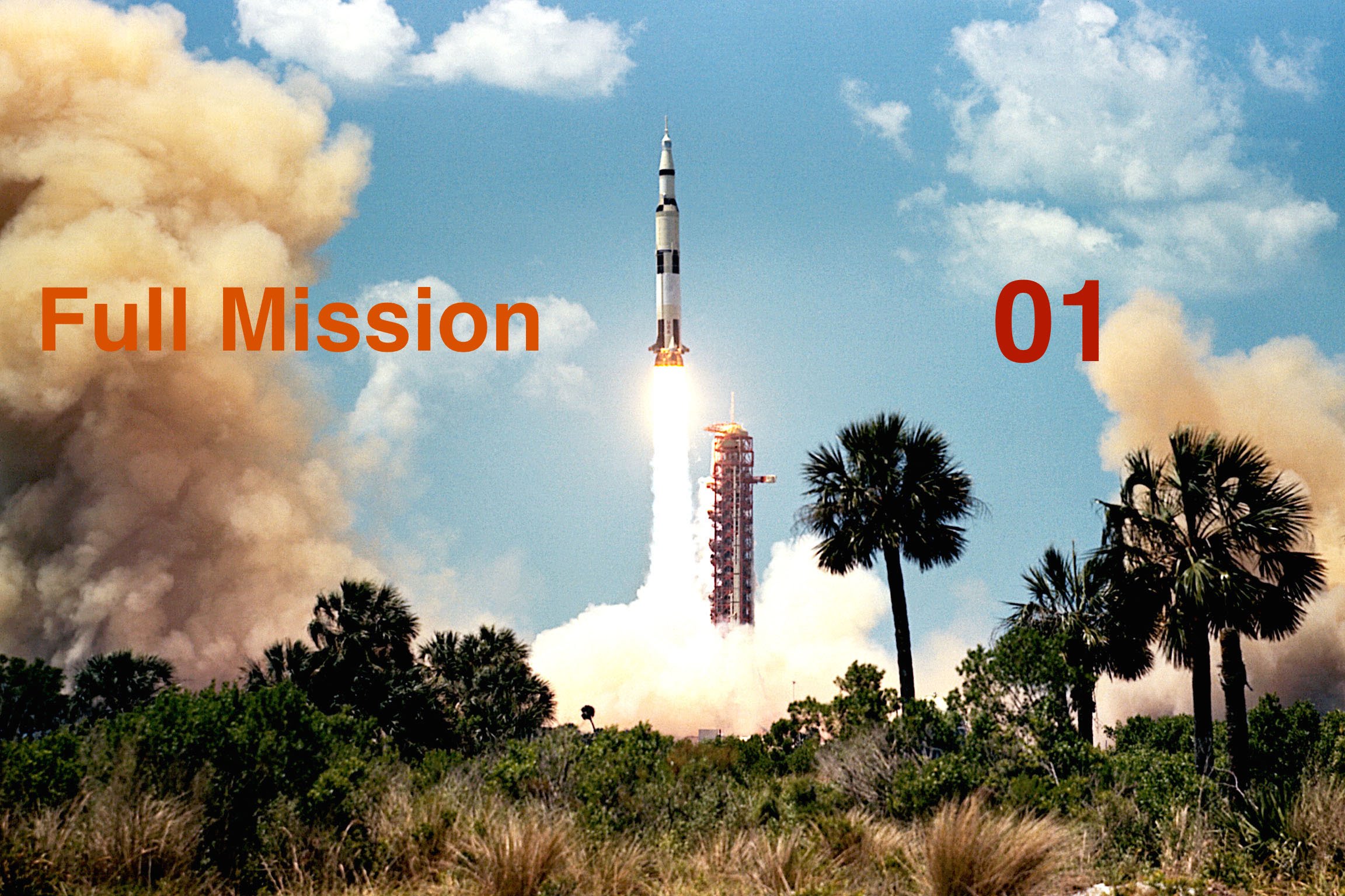 Apollo 16 - The Launch (Full Mission 01) - YouTube