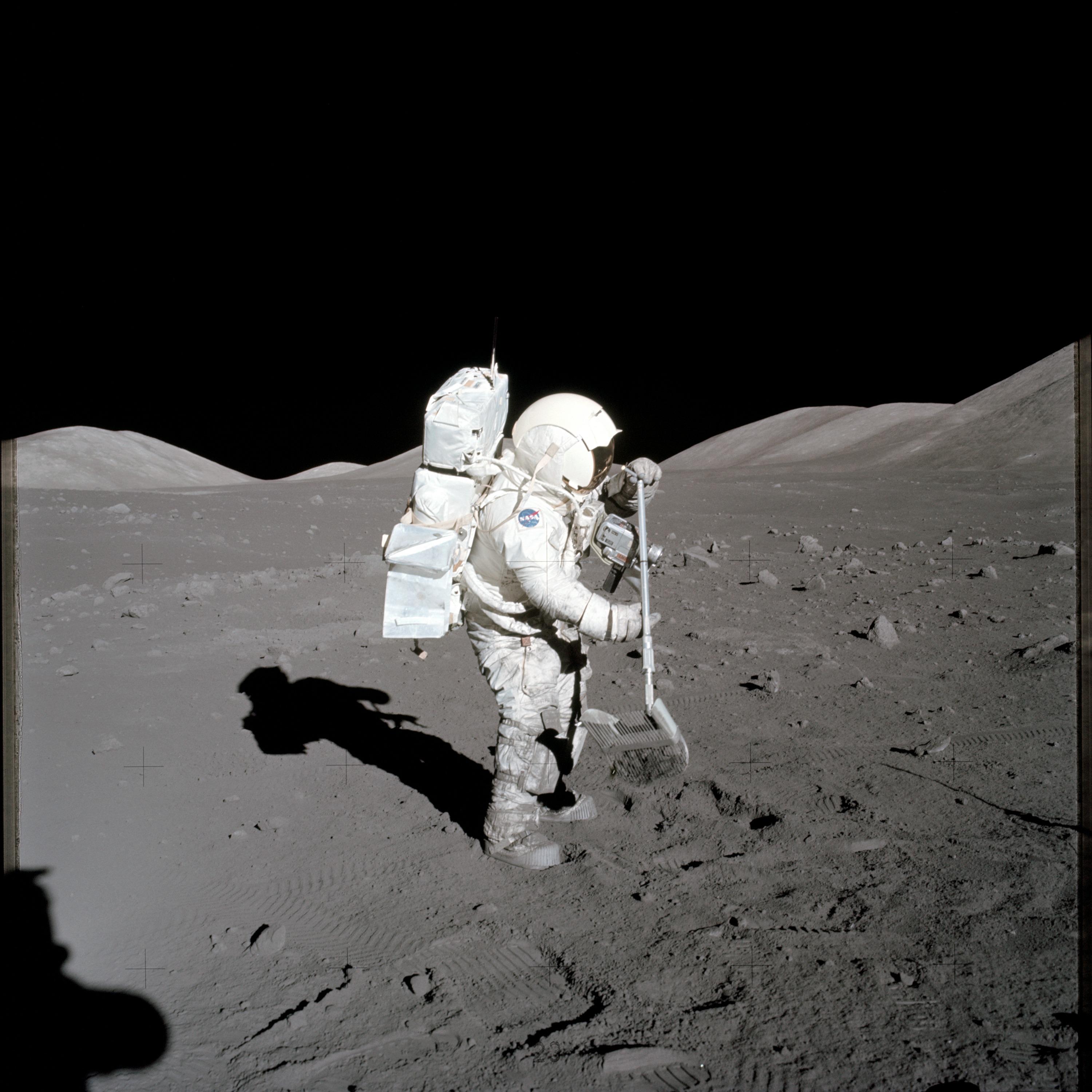 Collecting Lunar Samples on Apollo 17 Spacewalk | NASA