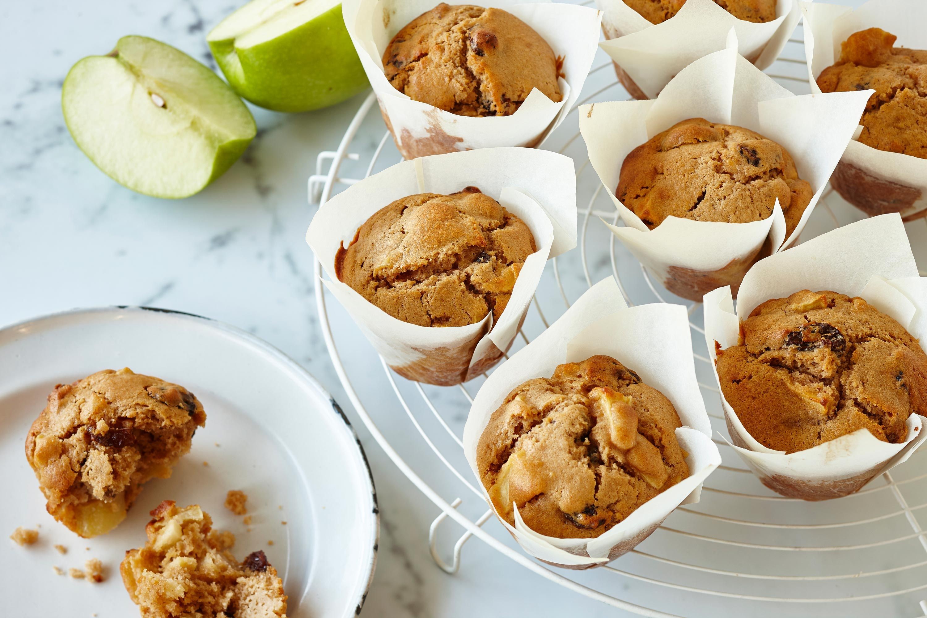 Basic cinnamon apple muffins. 