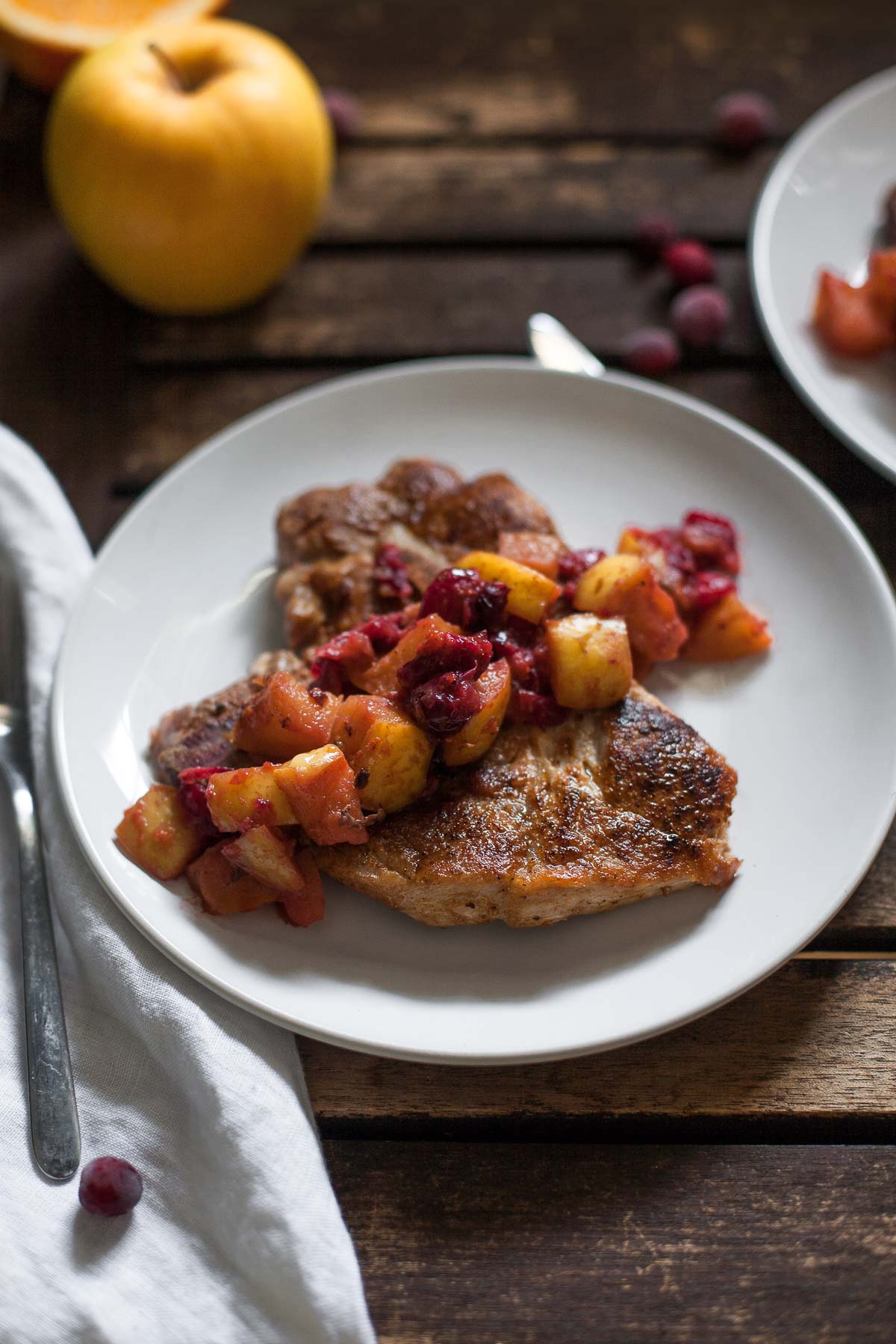 Pork Chops with Cranberry-Apple Compote (#30MinuteMondays) - A ...