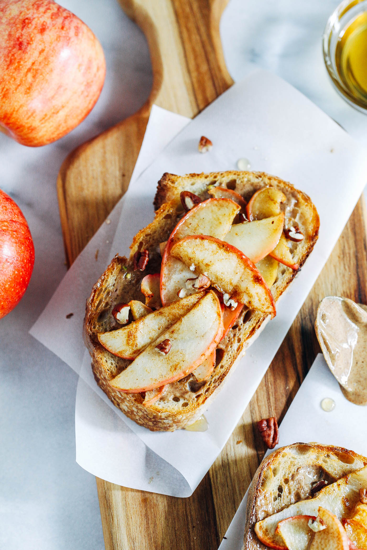 Gingered Apple and Almond Butter Toast + A Giveaway - Making Thyme ...
