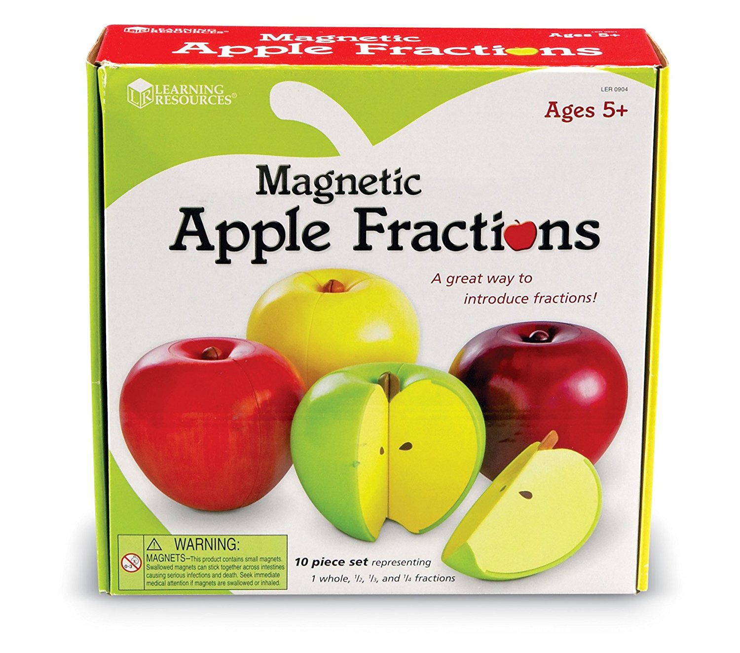 Amazon.com: Learning Resources Magnetic Apple Fractions: Toys & Games