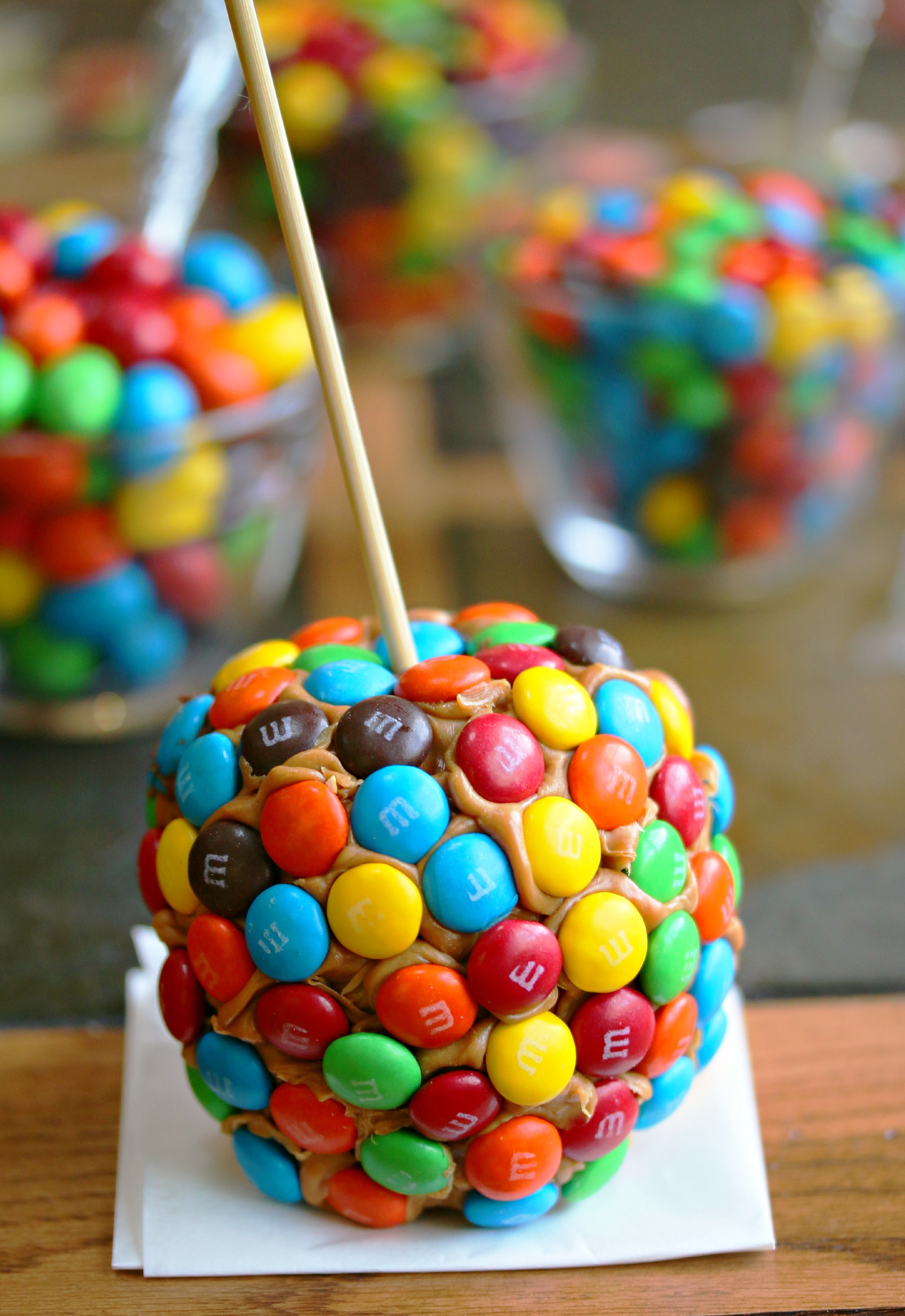 M&M's® Caramel Apples - The Cozy Cook