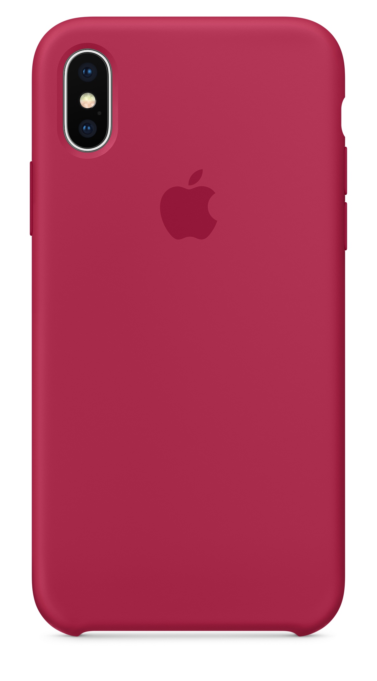 iPhone X Silicone Case - Rose Red - Apple
