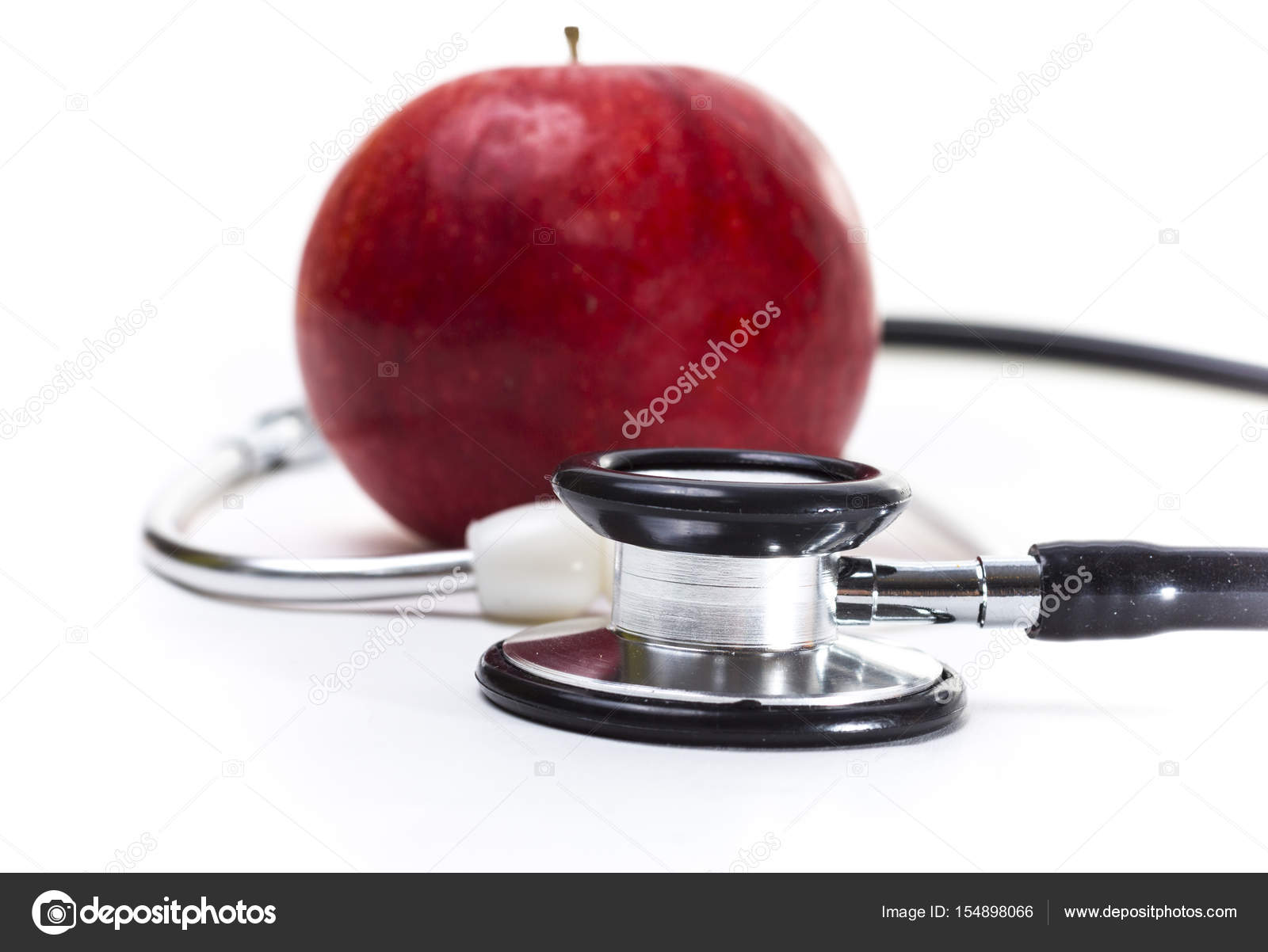 Apple and Stethoscope — Stock Photo © Marcus_Hofmann #154898066