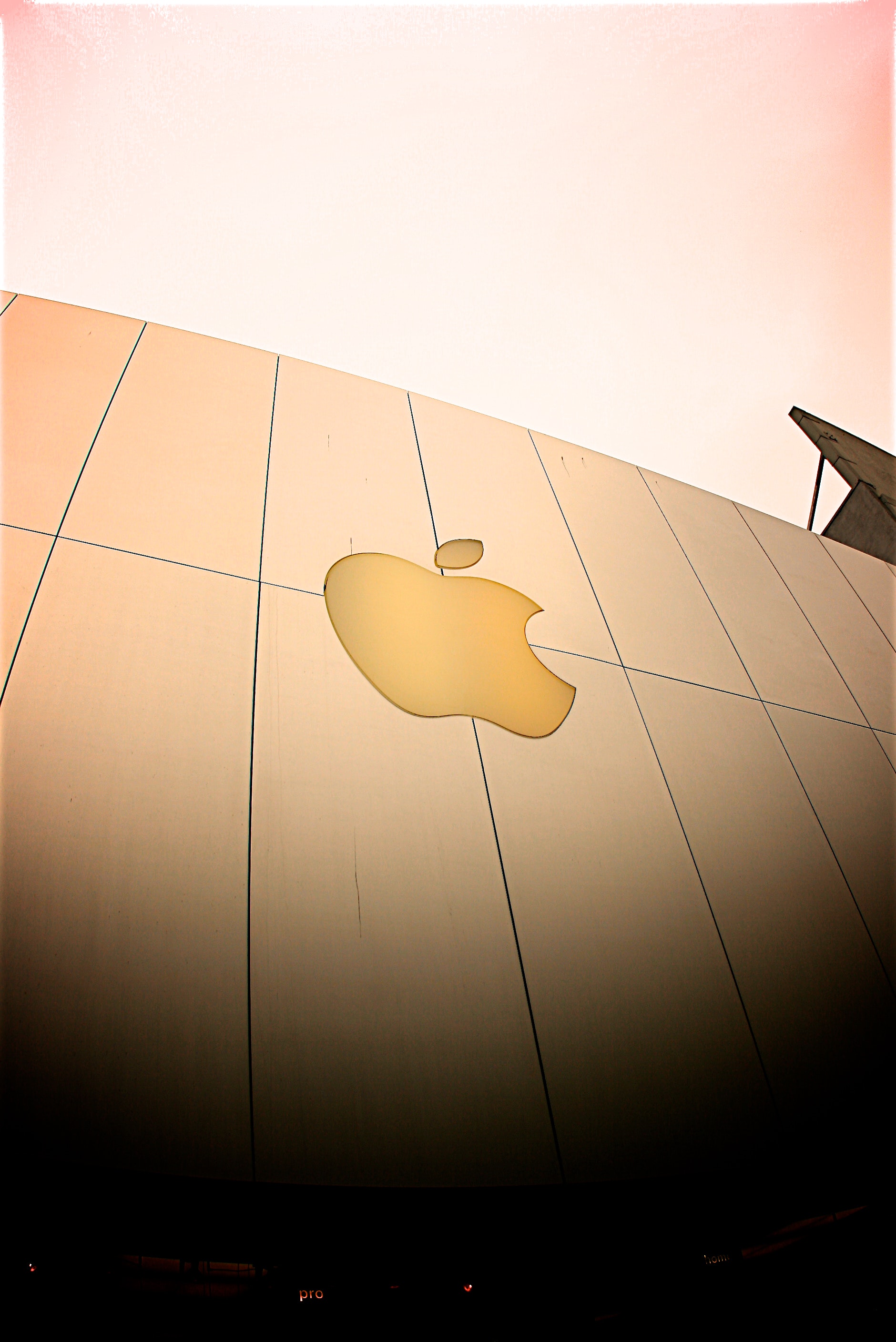 Apple brand logo signage photo