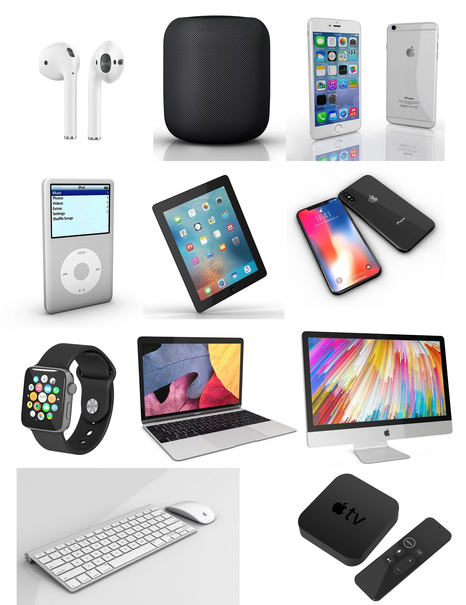 Apple products 3D models - CADblocksfree -CAD blocks free