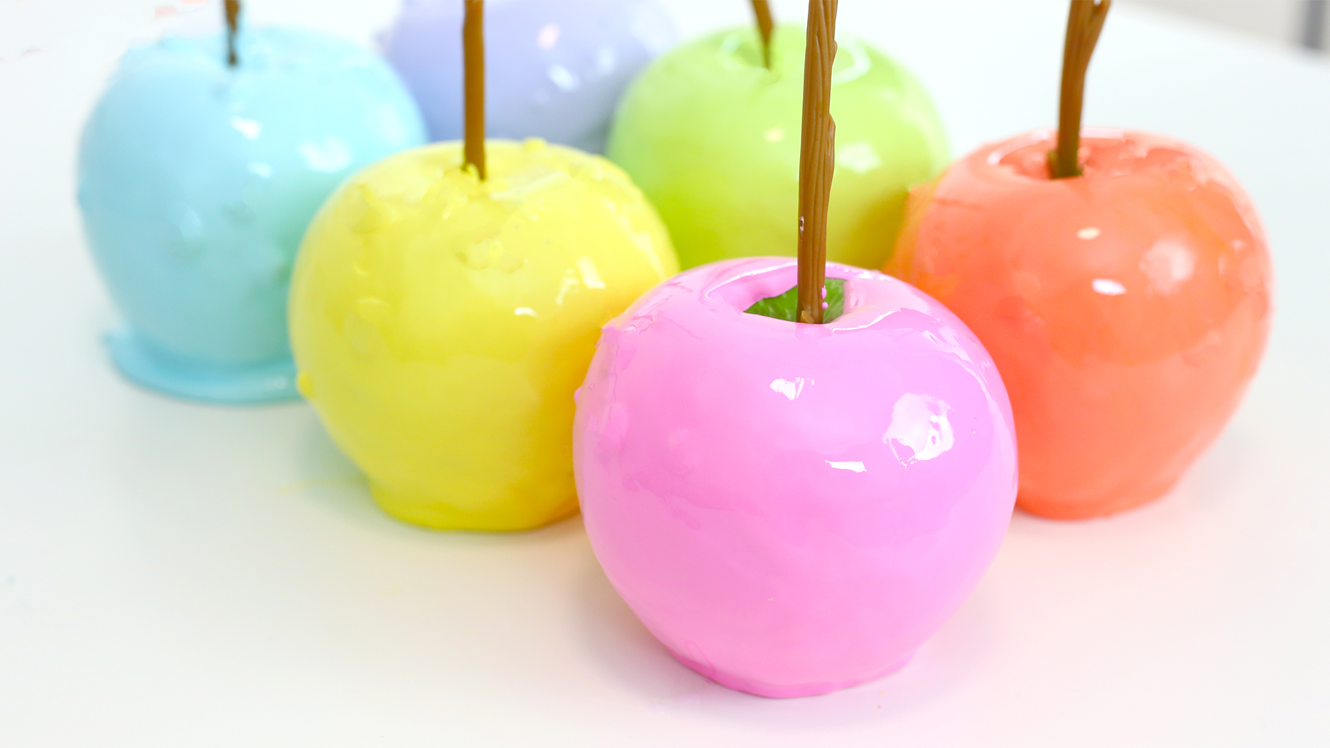 Rainbow Candy Apples ~ Recipe | Tastemade