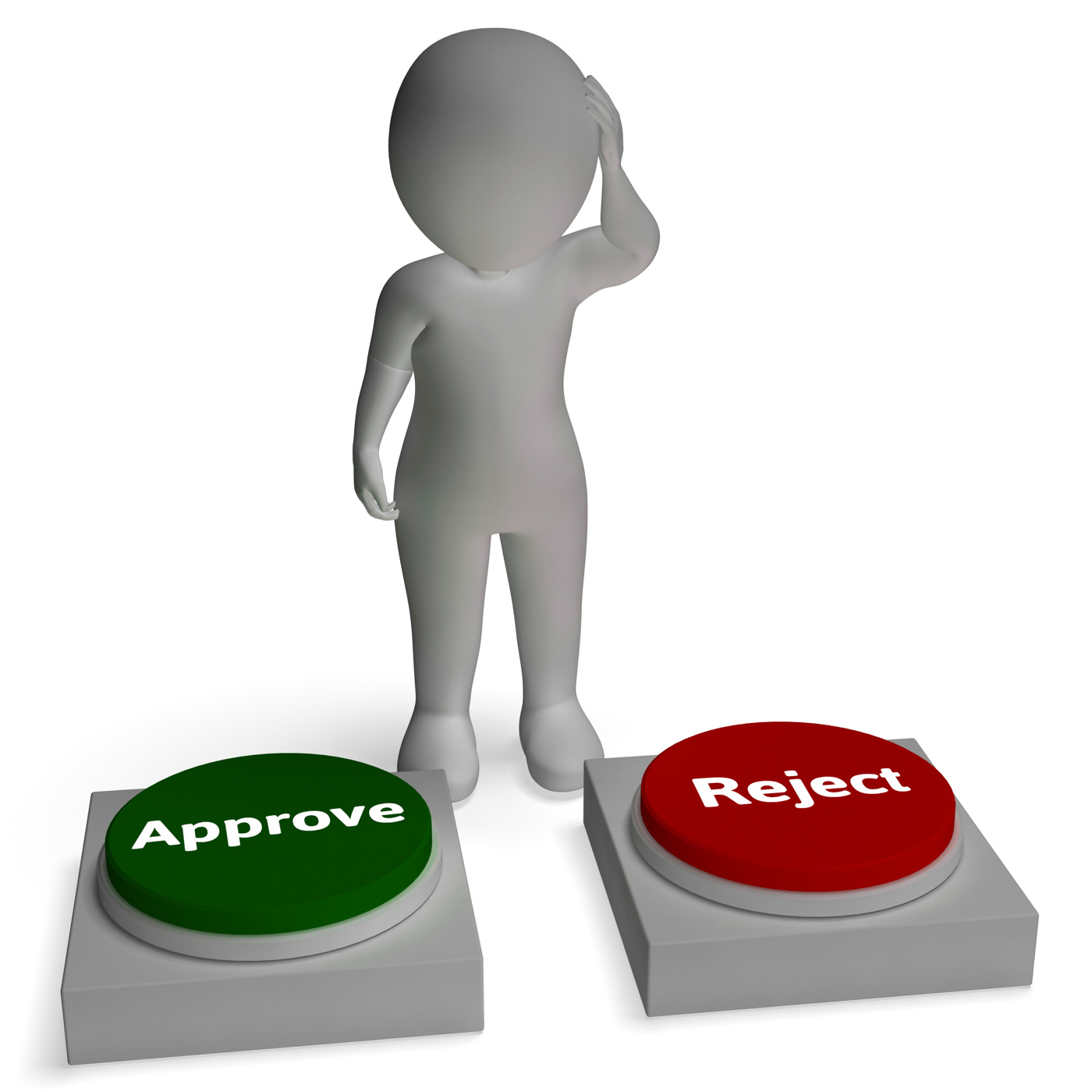 Approve Reject Buttons Shows Approval Or Rejection, Accept, Granted, Verified, Validation, HQ Photo