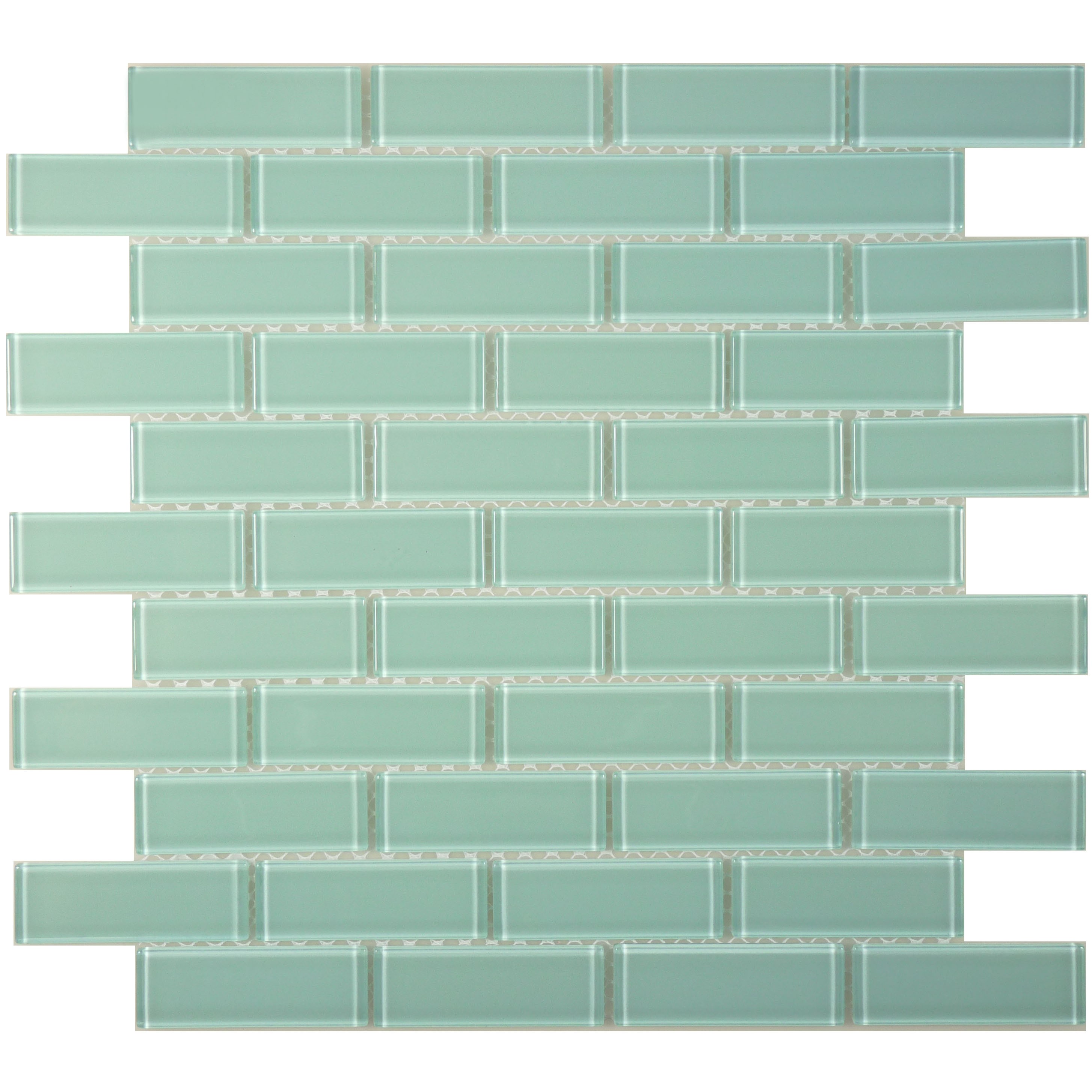 Aquamarine Glass Tile | Aqua Blue Glass Brick Tiles