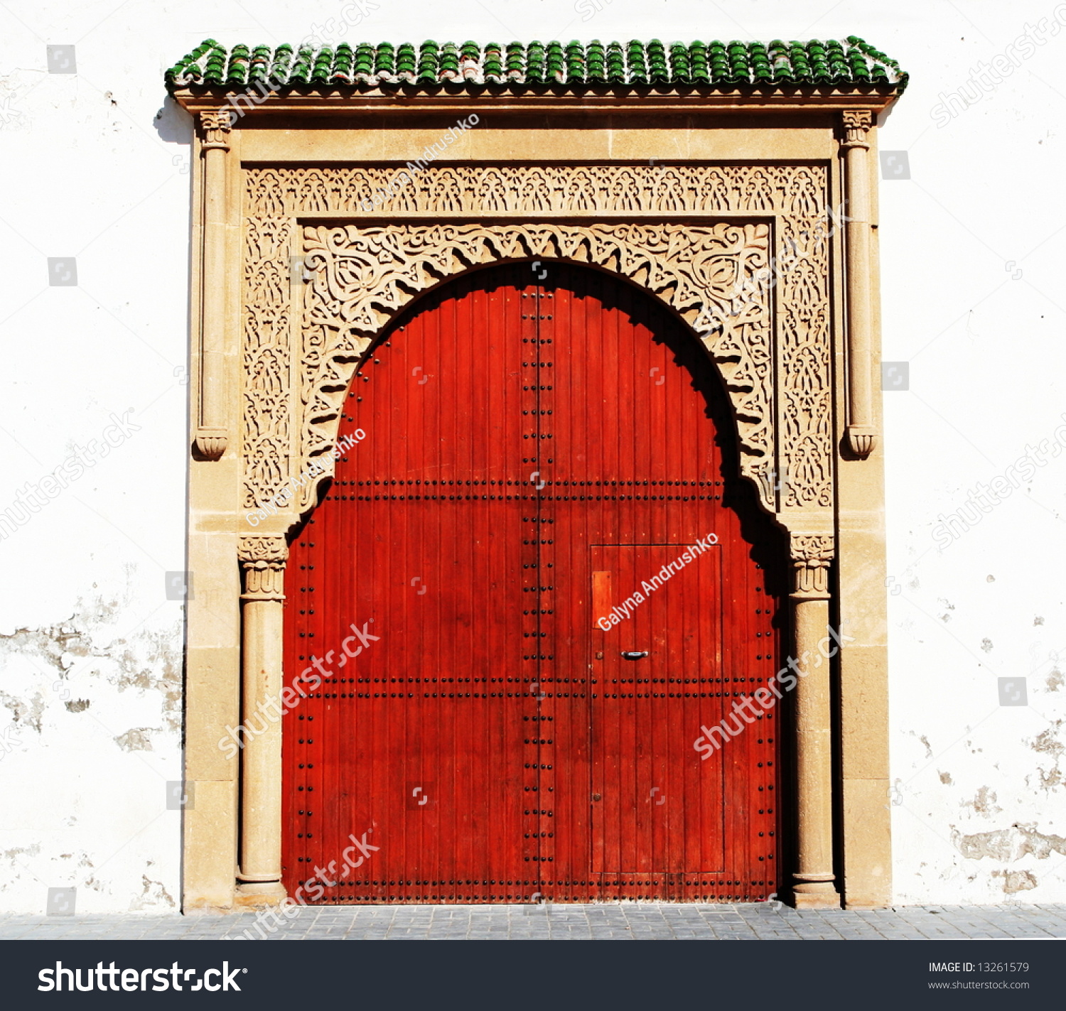 Arabic Door Marrakesh Medina Morocco Stock Photo (Royalty Free ...