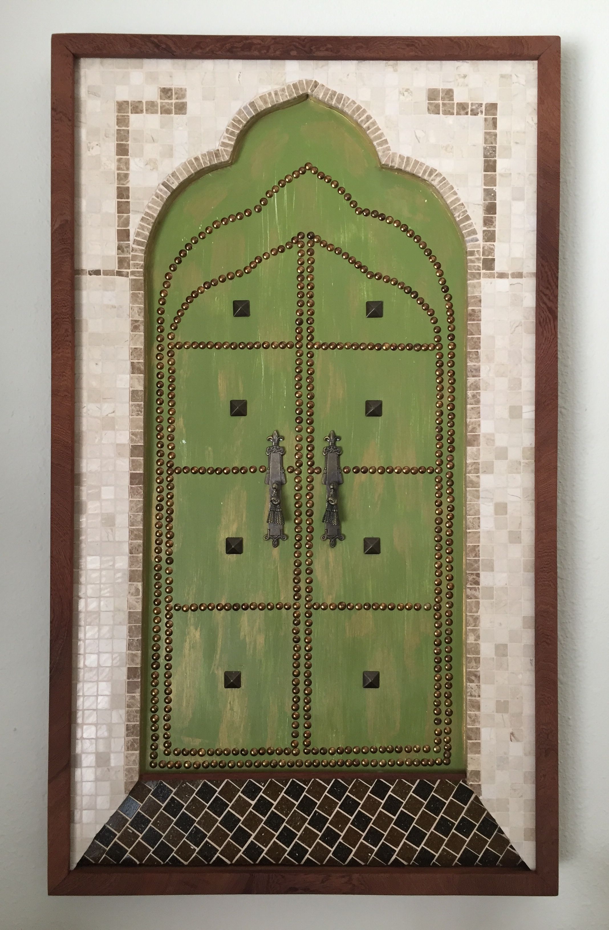 Arabic door in Mosaic Art, made by Angela Rendon & Pedro Rios ...