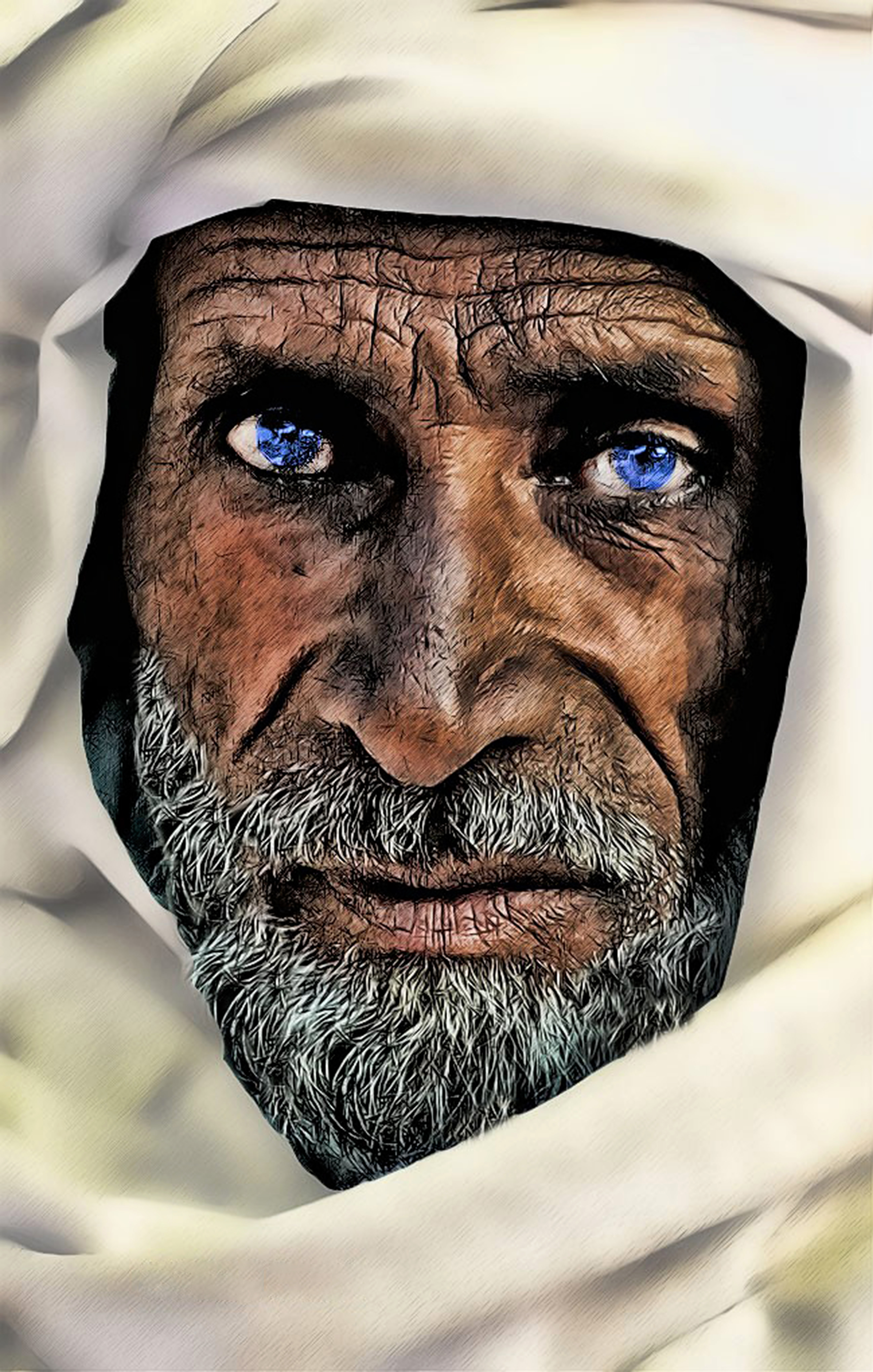 Arabic old man photo