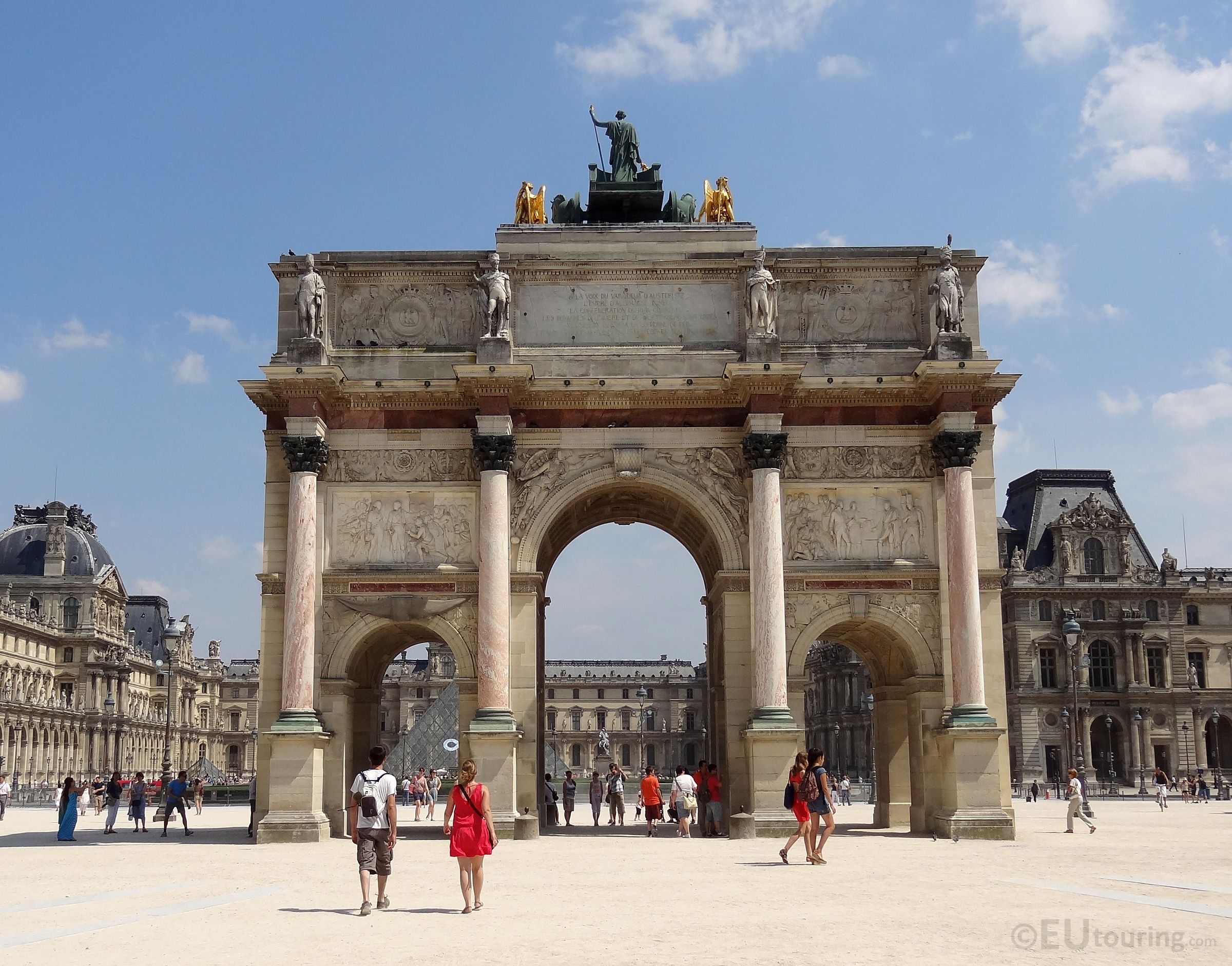 In front of the Louvre this triumphal arch known as the Arc de ...