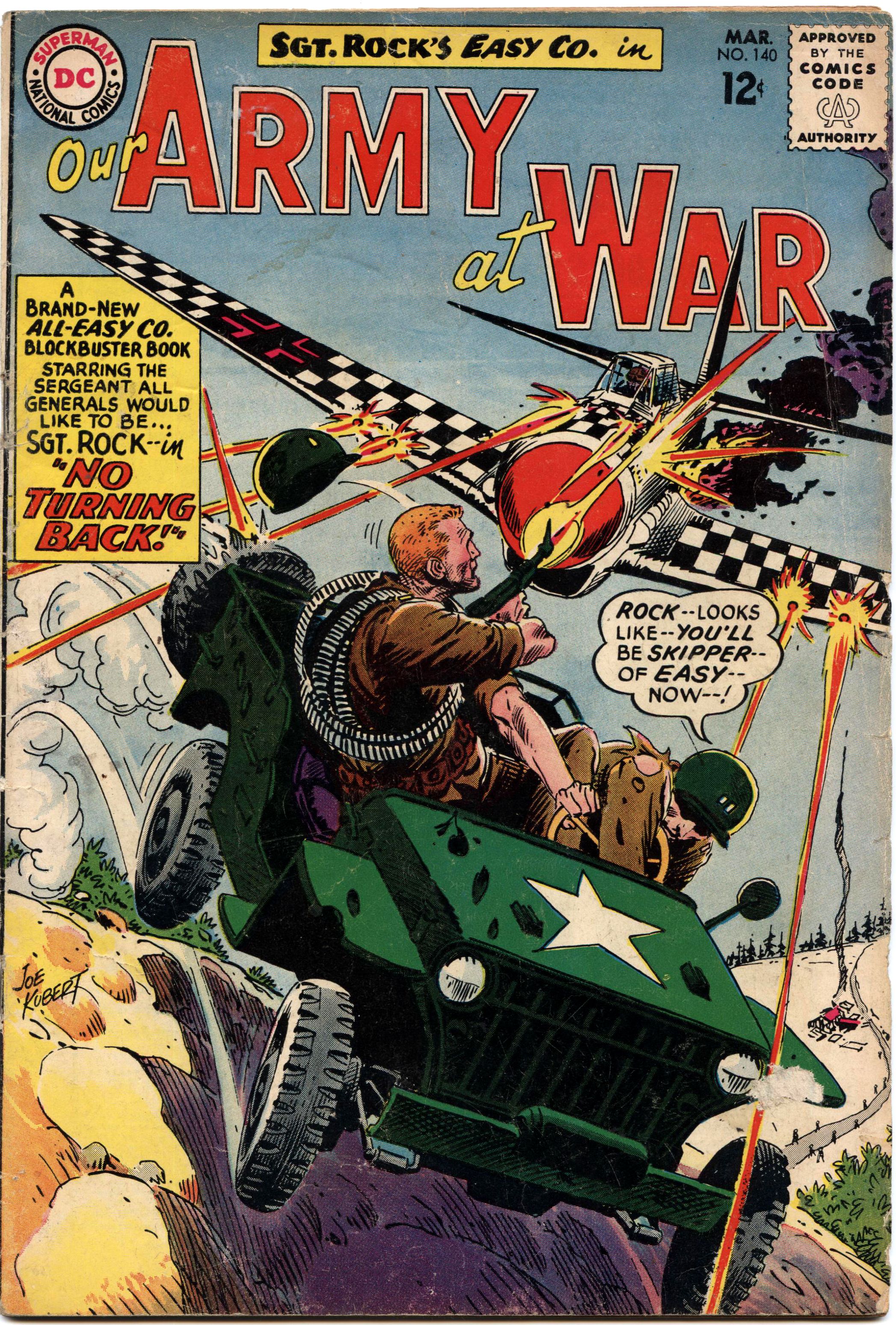 Lot Detail - 1964 Our Army At War #140 DC Comics (Featuring Joe ...