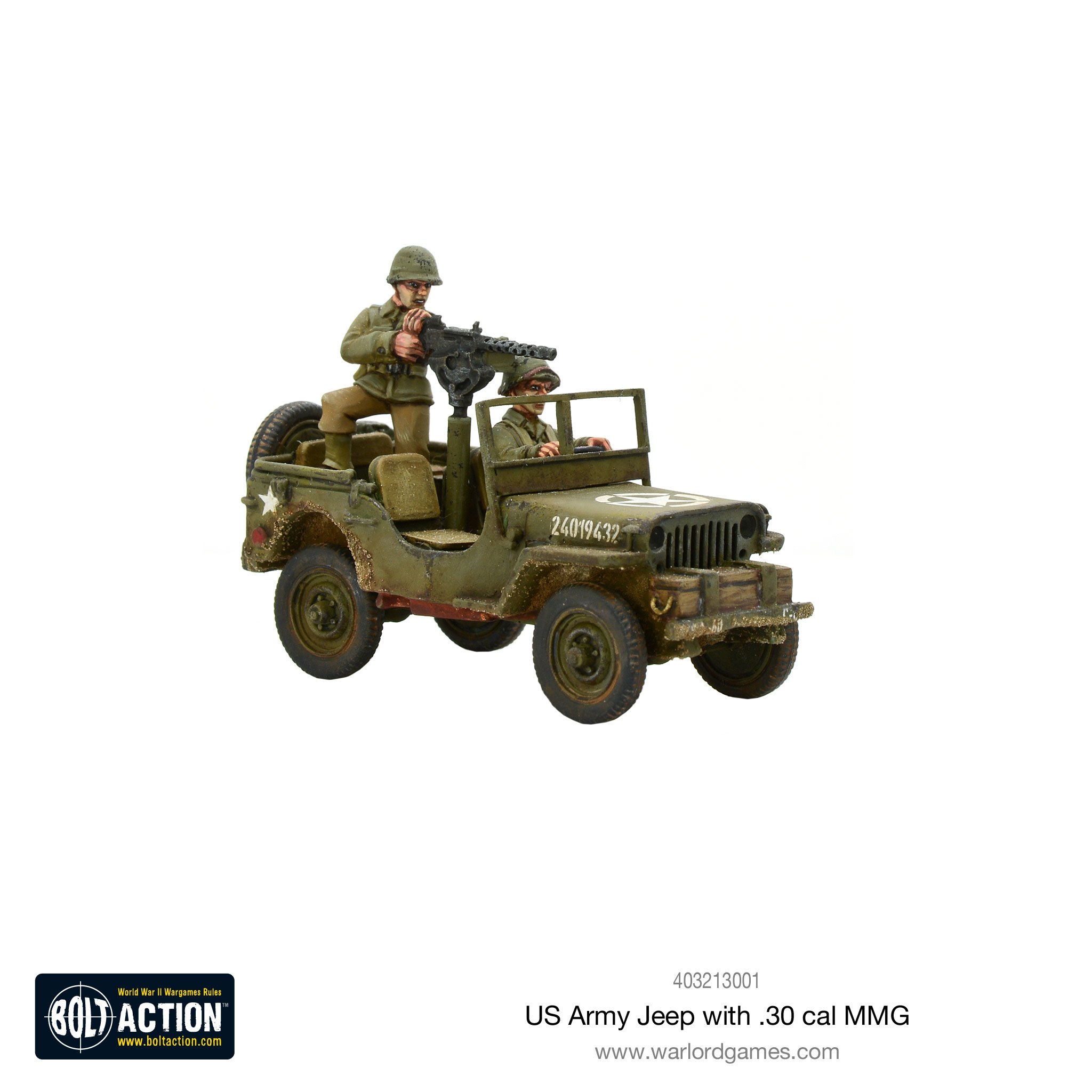 US Army Jeep with 30 Cal MMG - Warlord Games