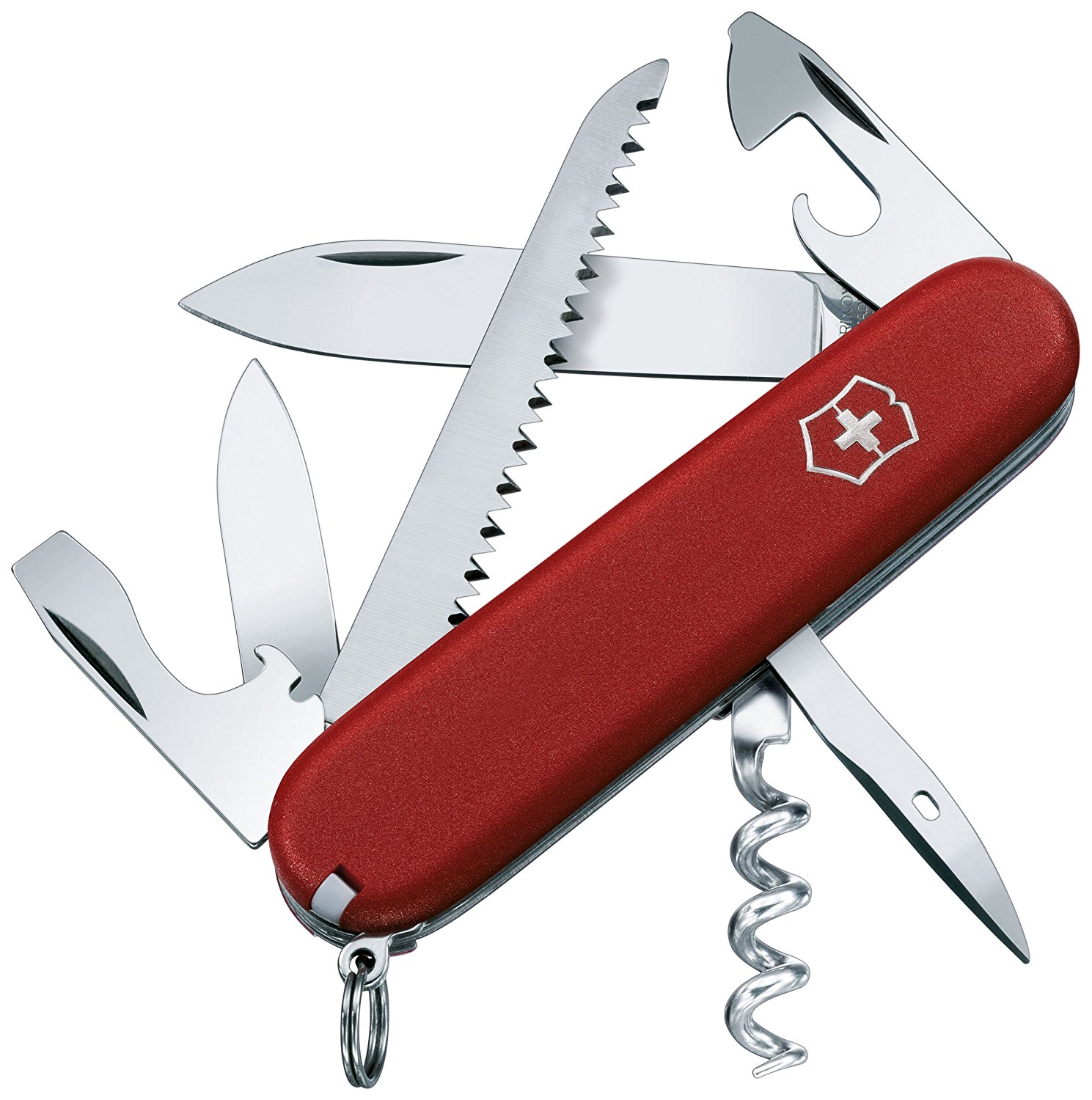Amazon.com : Victorinox Swiss Army Camper II Pocket Knife, Red ...