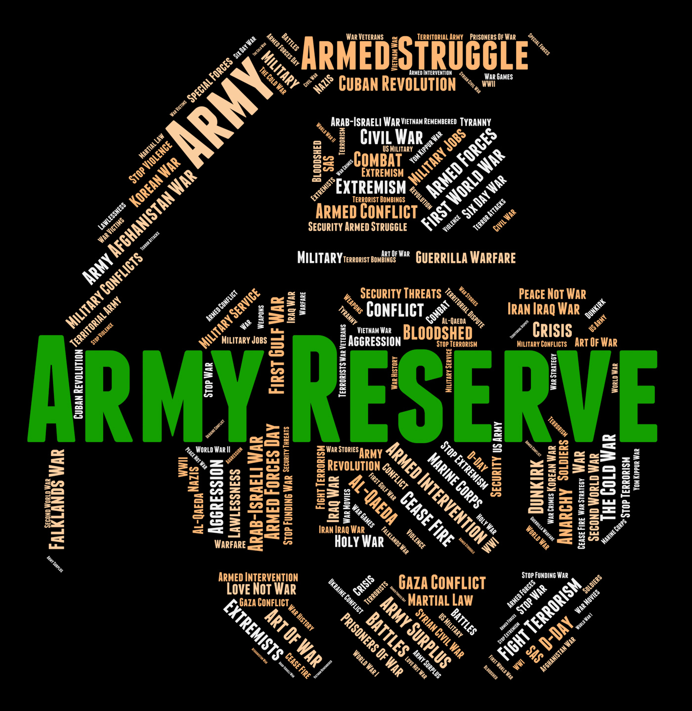 Army reserve means military service and force photo