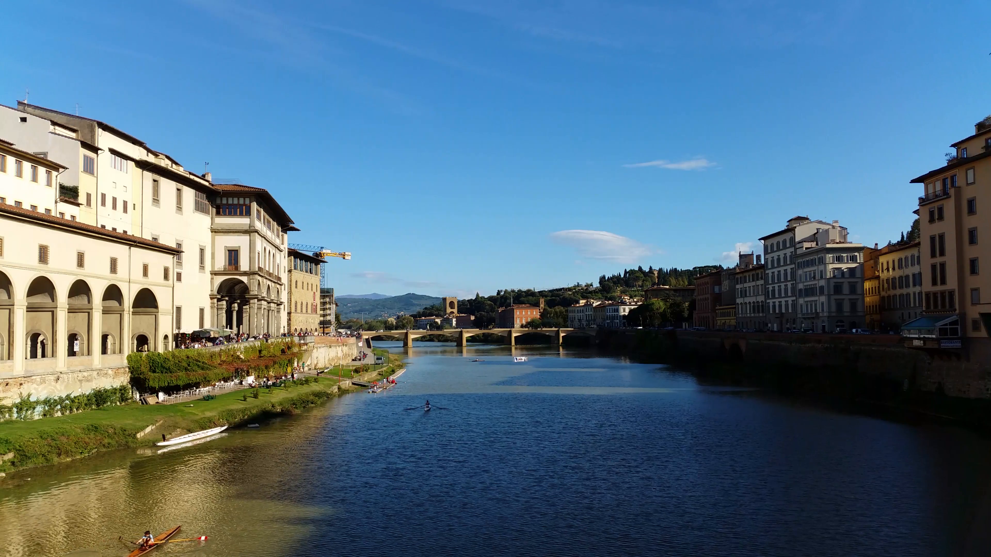 Florence (Firenze), Arno river. Florence, Italy view of Arno river ...
