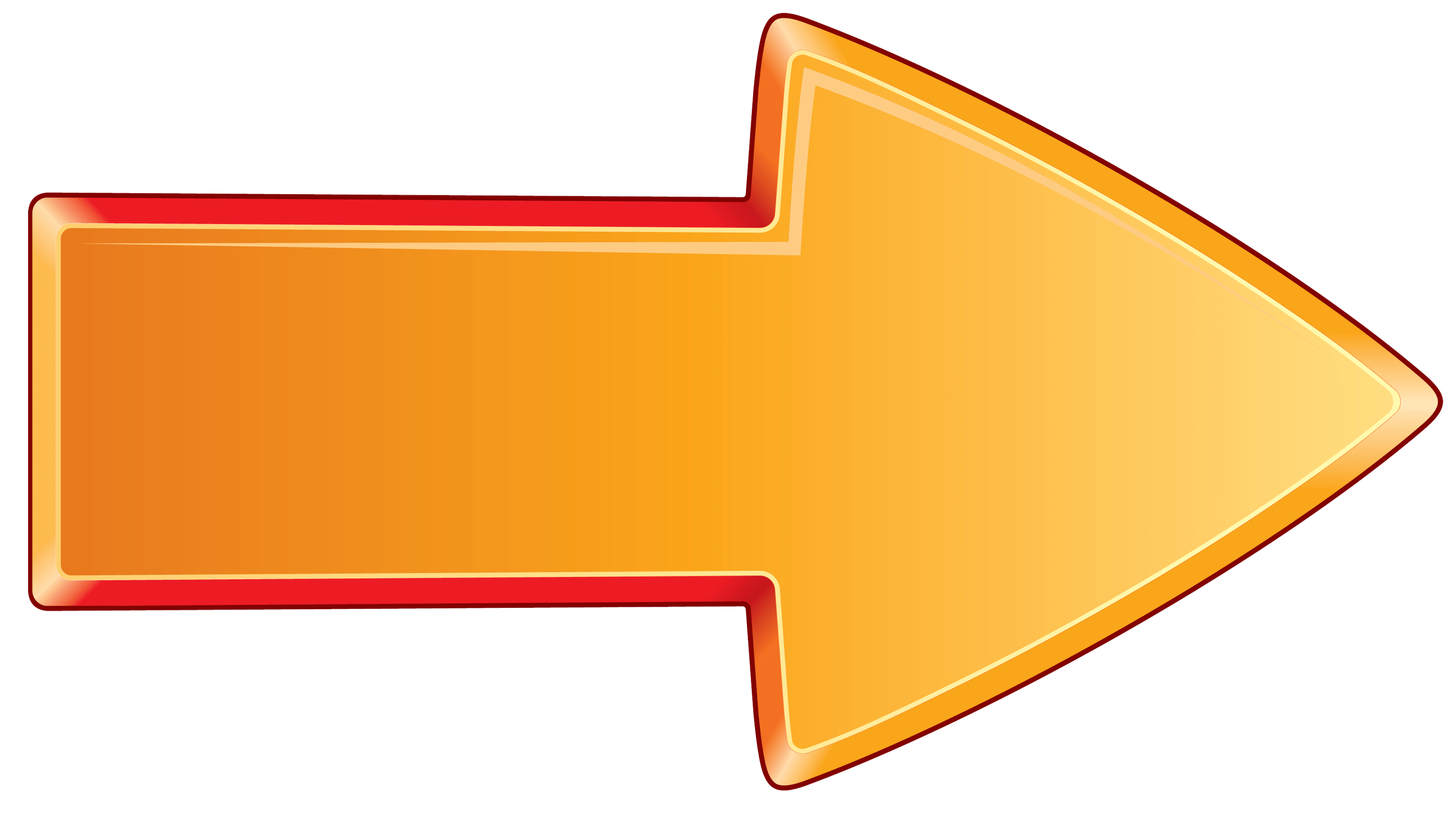 Arrow Bold Orange Right transparent PNG - StickPNG
