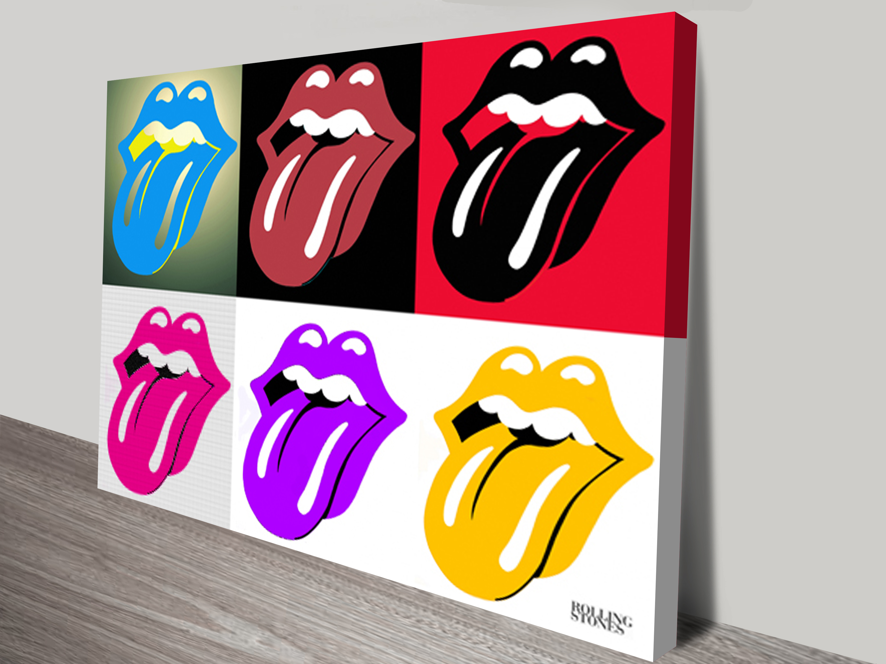 Rolling Stones Pop Art Canvas Prints | Music Icon Artwork