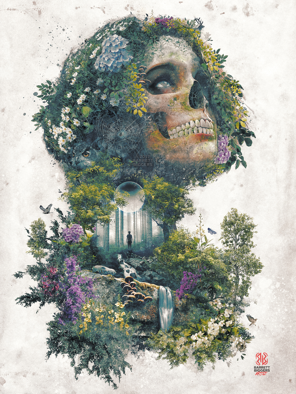 Life and Death My Nature Skull Surrealism Fantasy Art on Behance