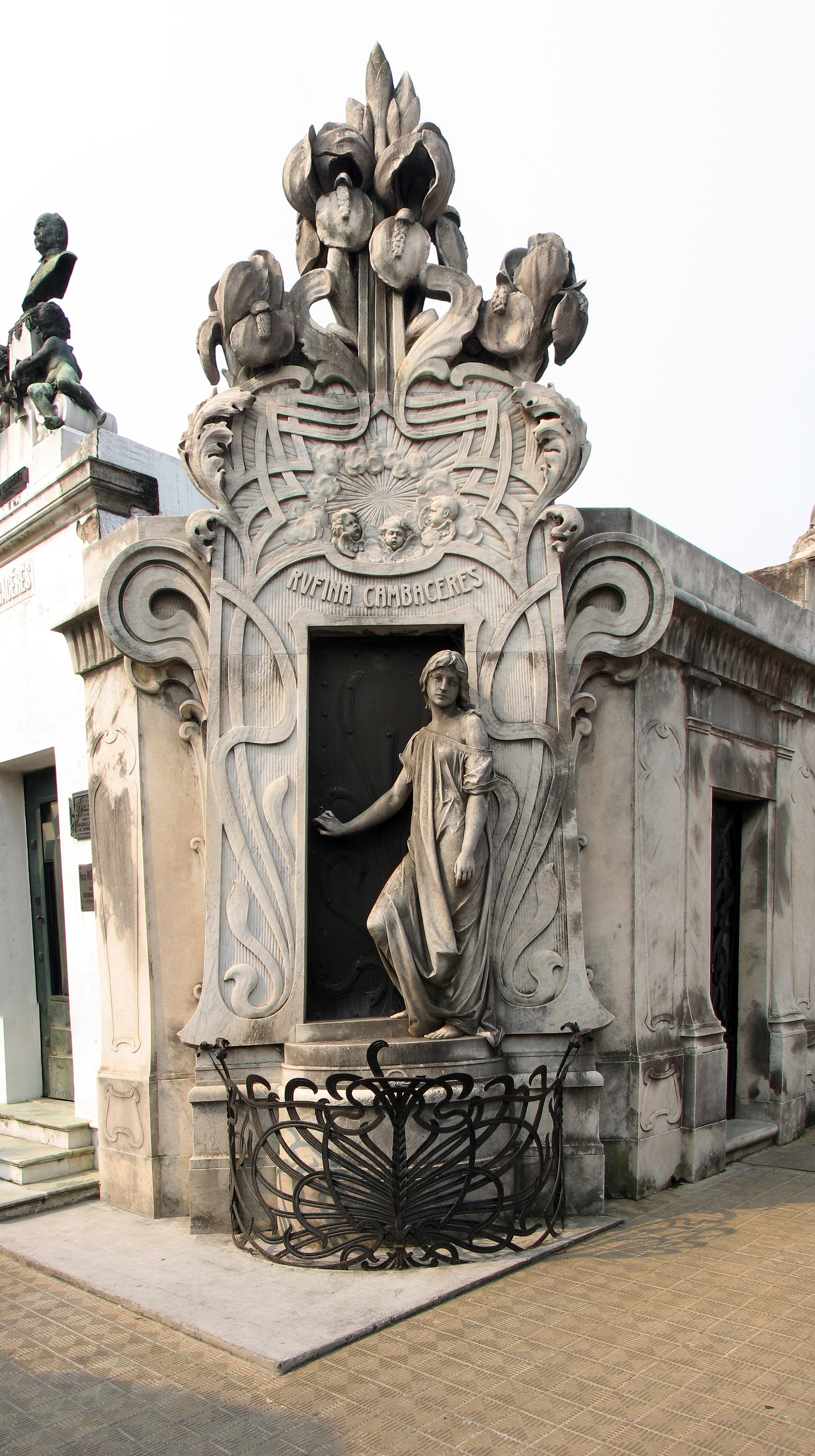 Art Nouveau Statue, Architecture, Cemetery, Coffin, Concrete, HQ Photo