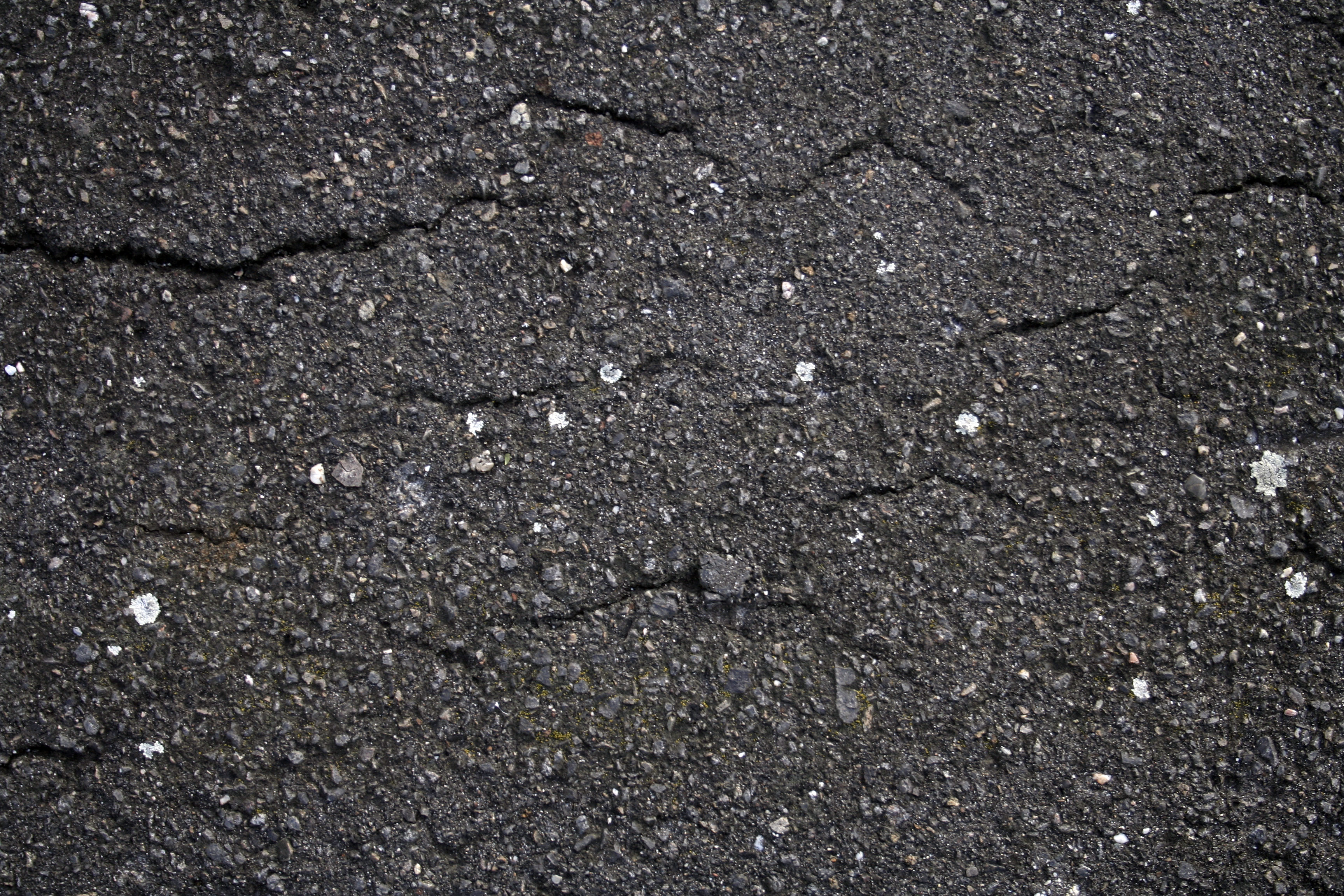 Cracked asphalt texture with moss | Textures for photoshop free