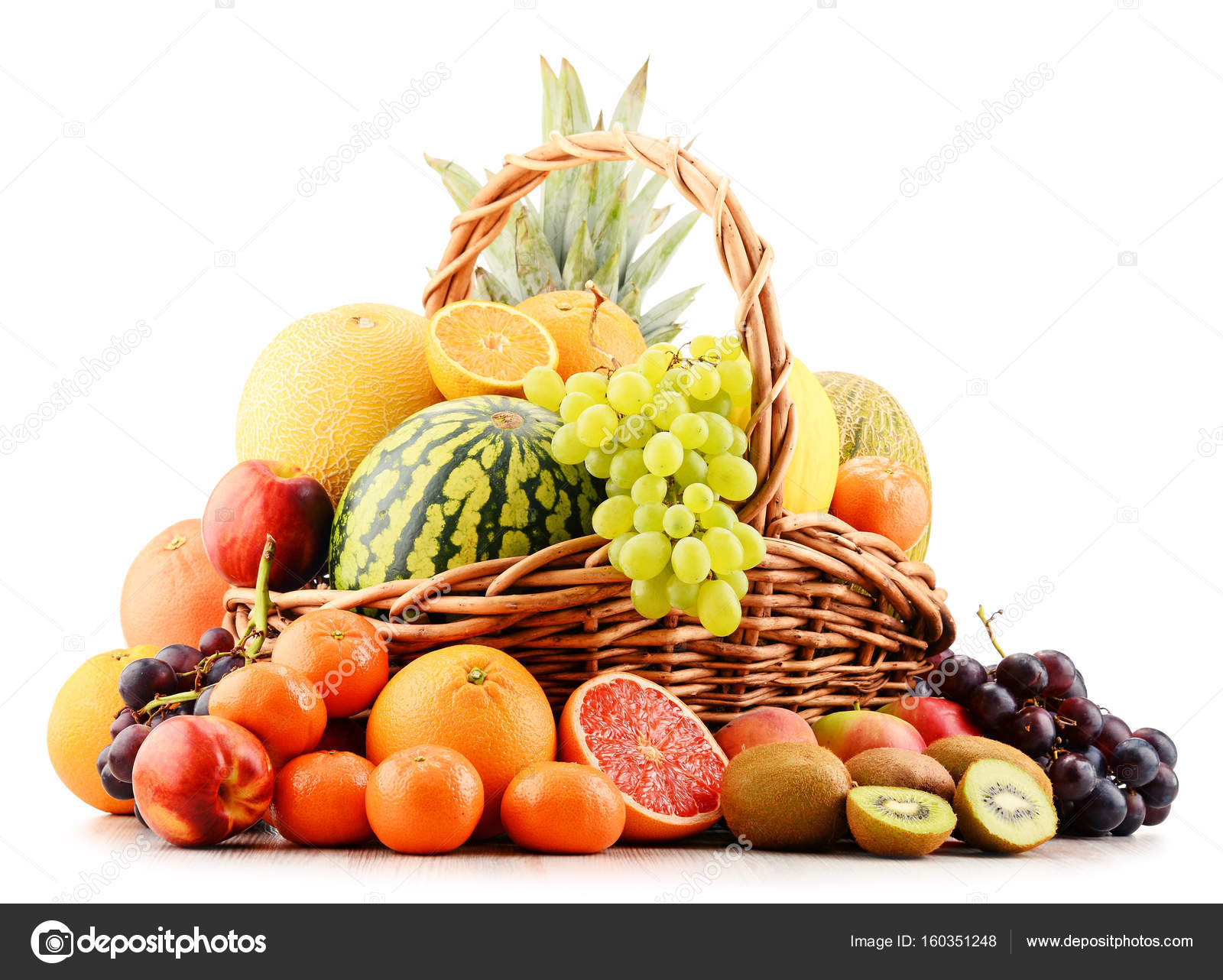Composition with assorted fruits — Stock Photo © monticello #160351248