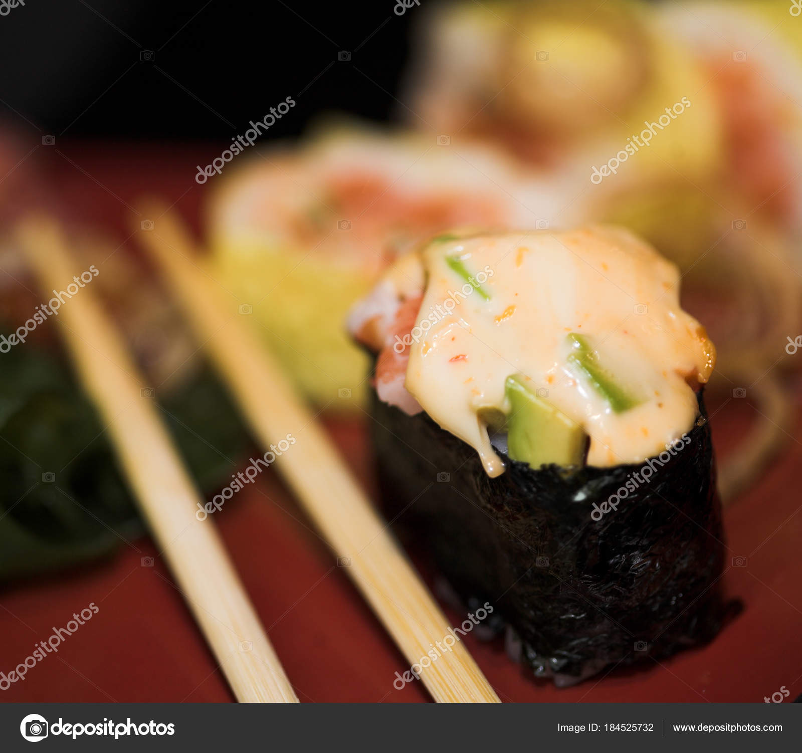 Lunch of assorted sushi — Stock Photo © kanareva #184525732