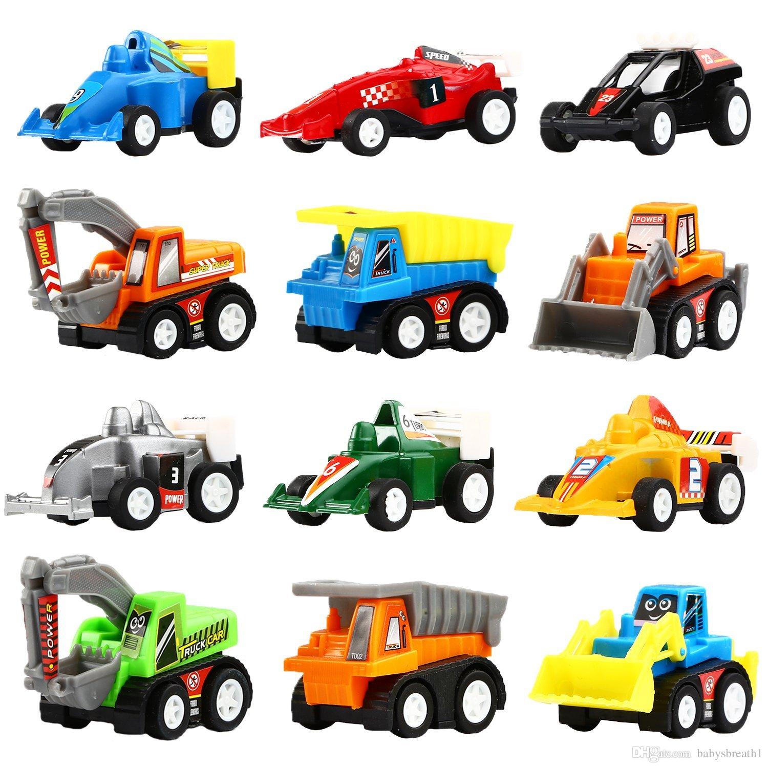 2018 Pull Back Vehicles,12 Pack Assorted Construction Vehicles And ...