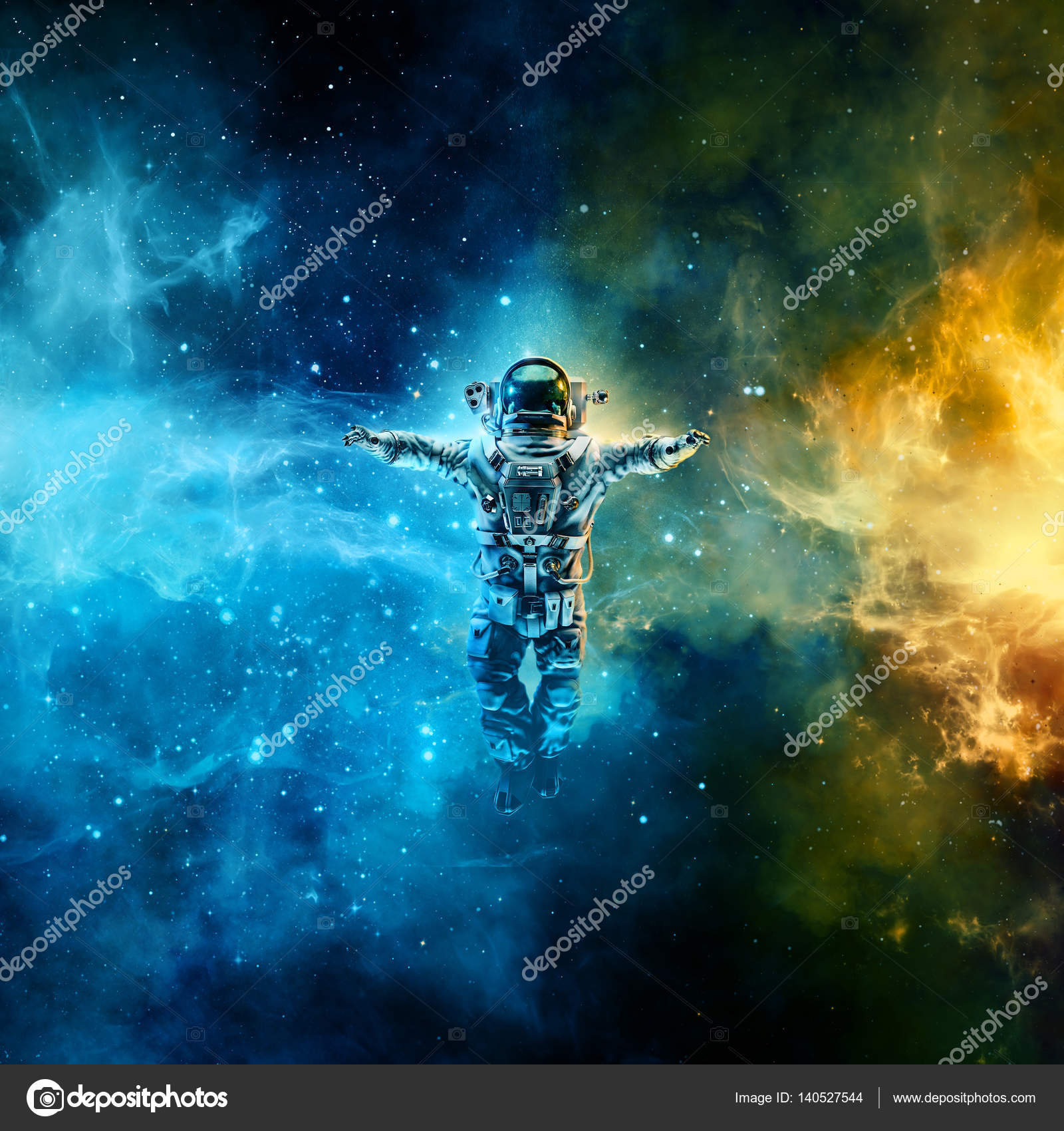 Astronaut in space — Stock Photo © grandeduc #140527544