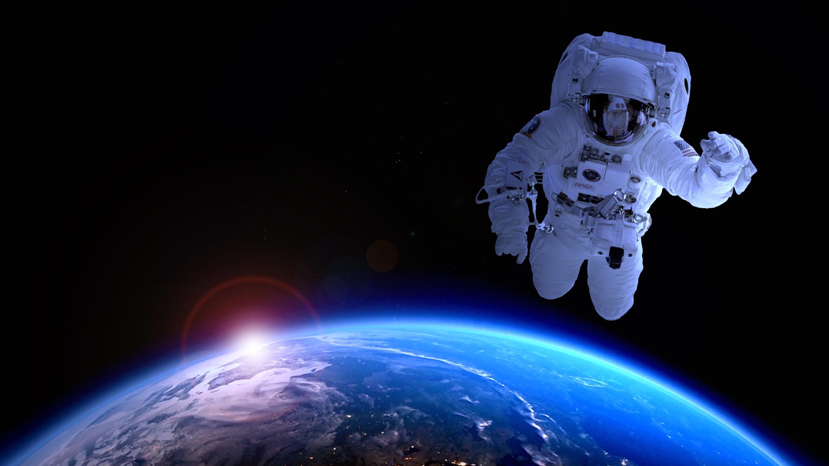 Earth Astronaut in Space Wallpapers | HD Wallpapers | ID #24641