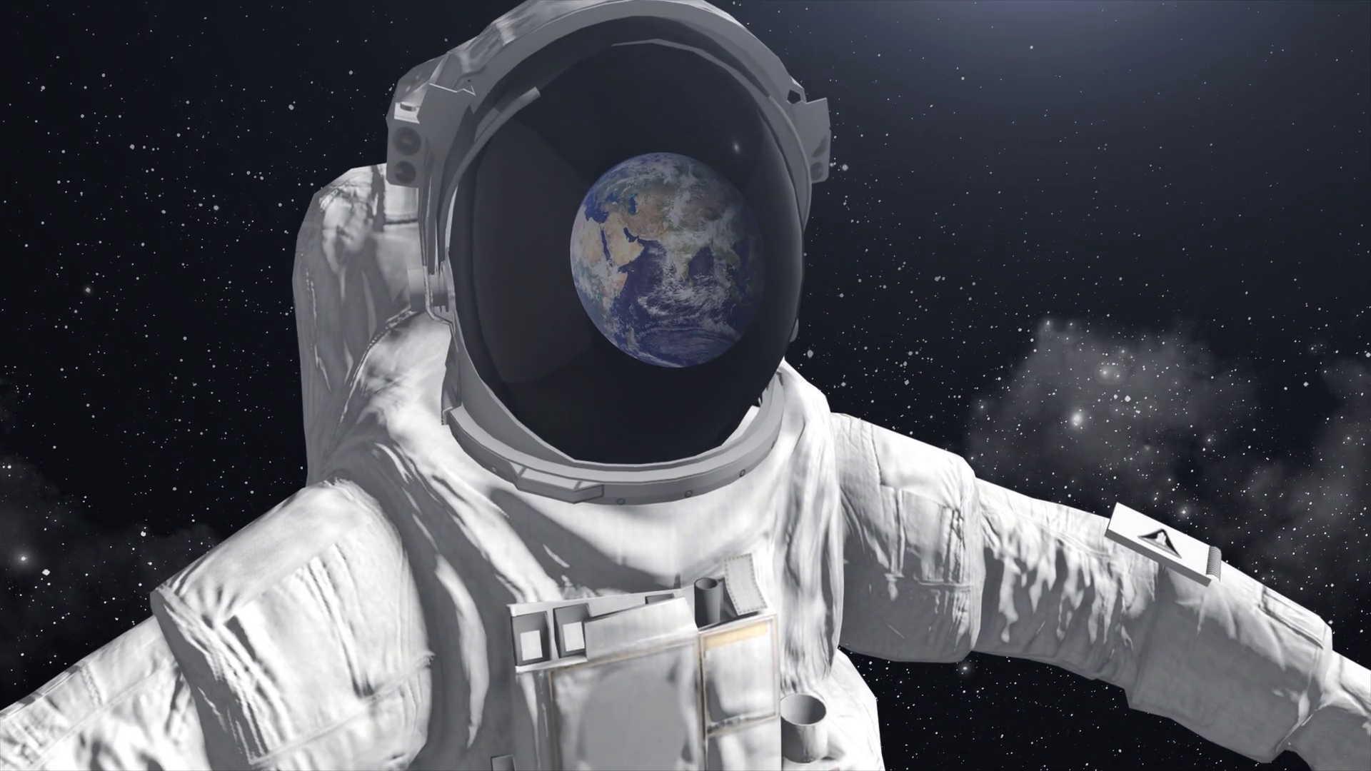 Astronaut in space looking at the ground Motion Background - Videoblocks