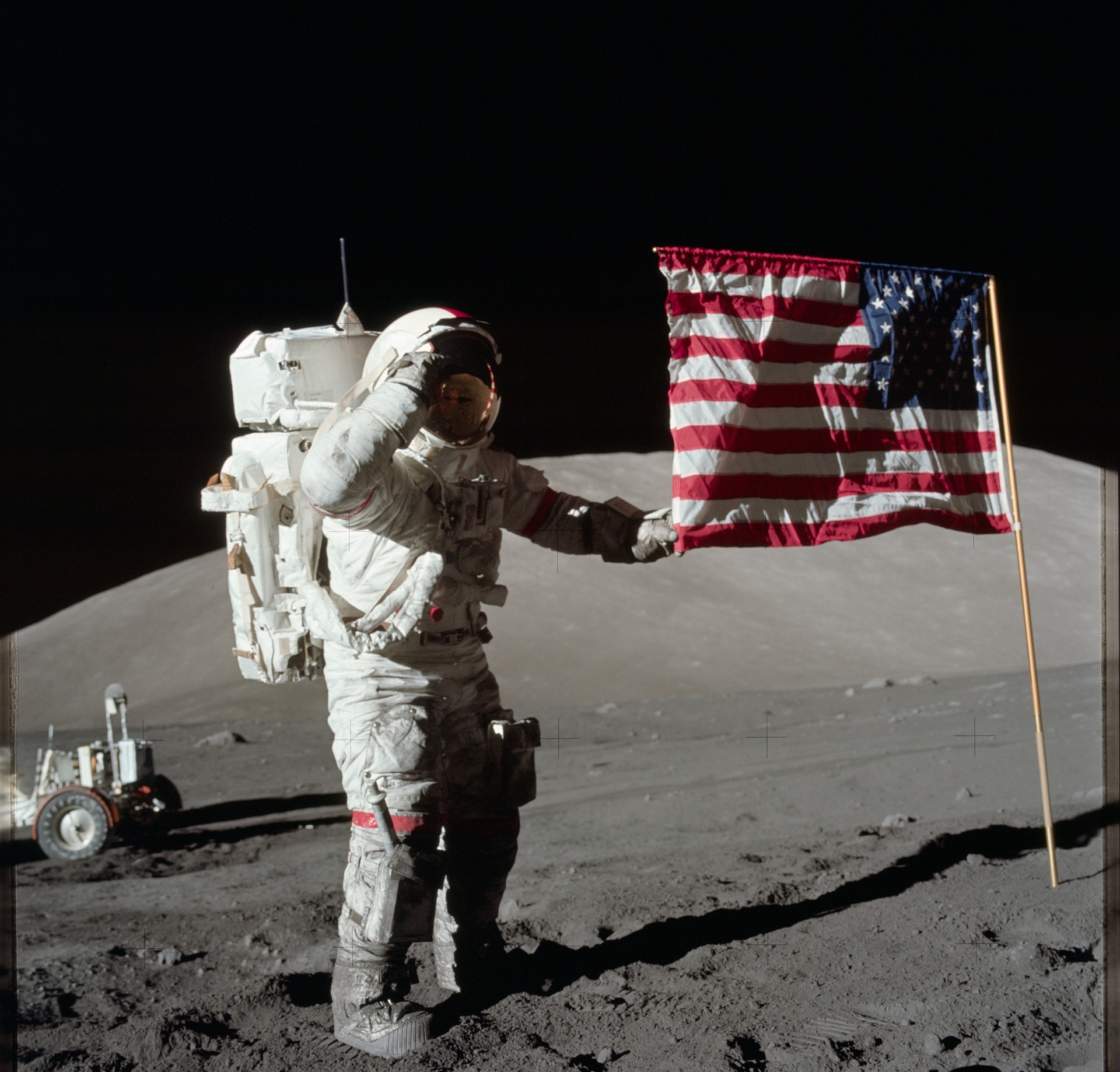 Astronaut on the moon photo