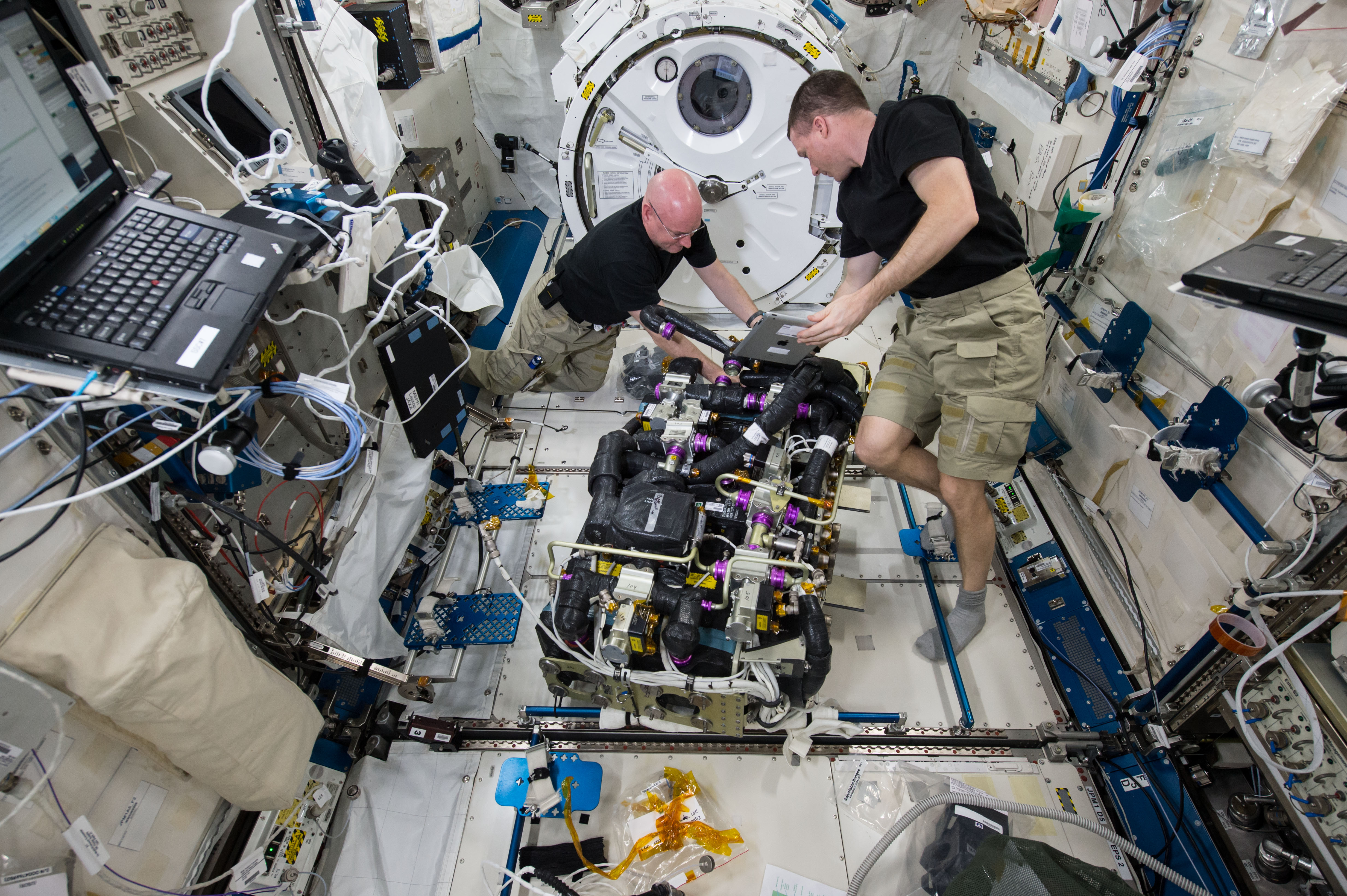 NASA image: Astronauts at work on the International Space Station