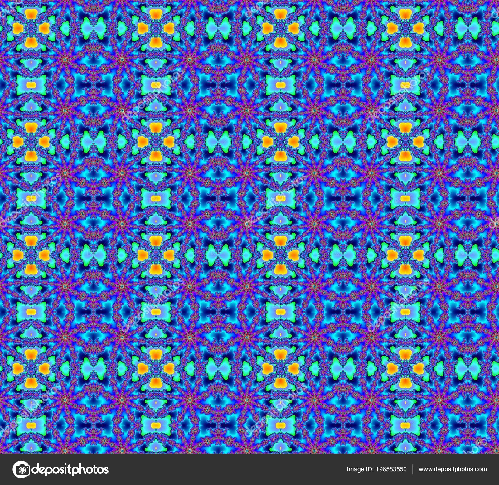 Seamless Fractal Pattern Blue Colors — Stock Photo © Astronira ...
