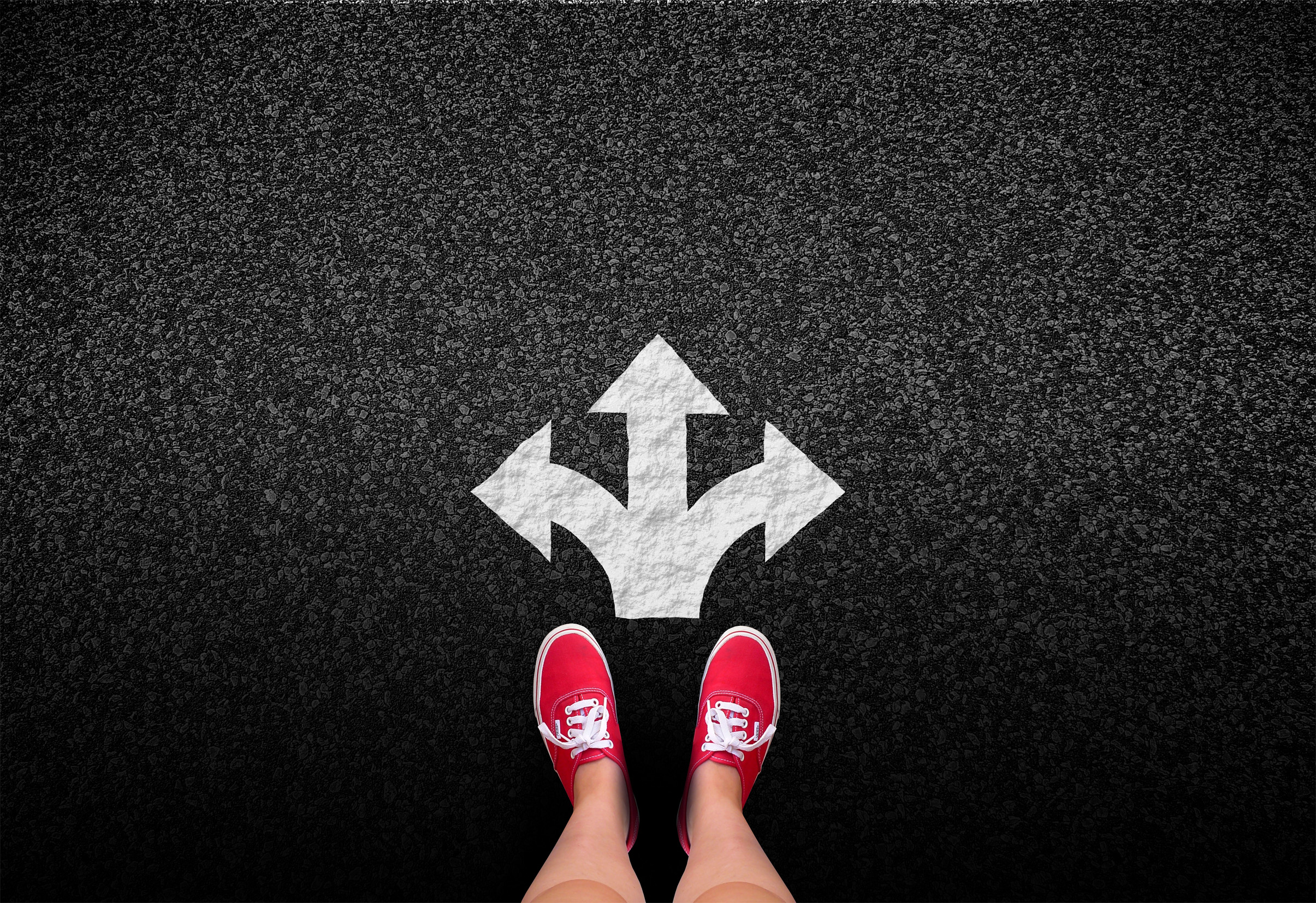 At a crossroads - Decisions and choices concept, Achievement, Pole, Select, Search, HQ Photo