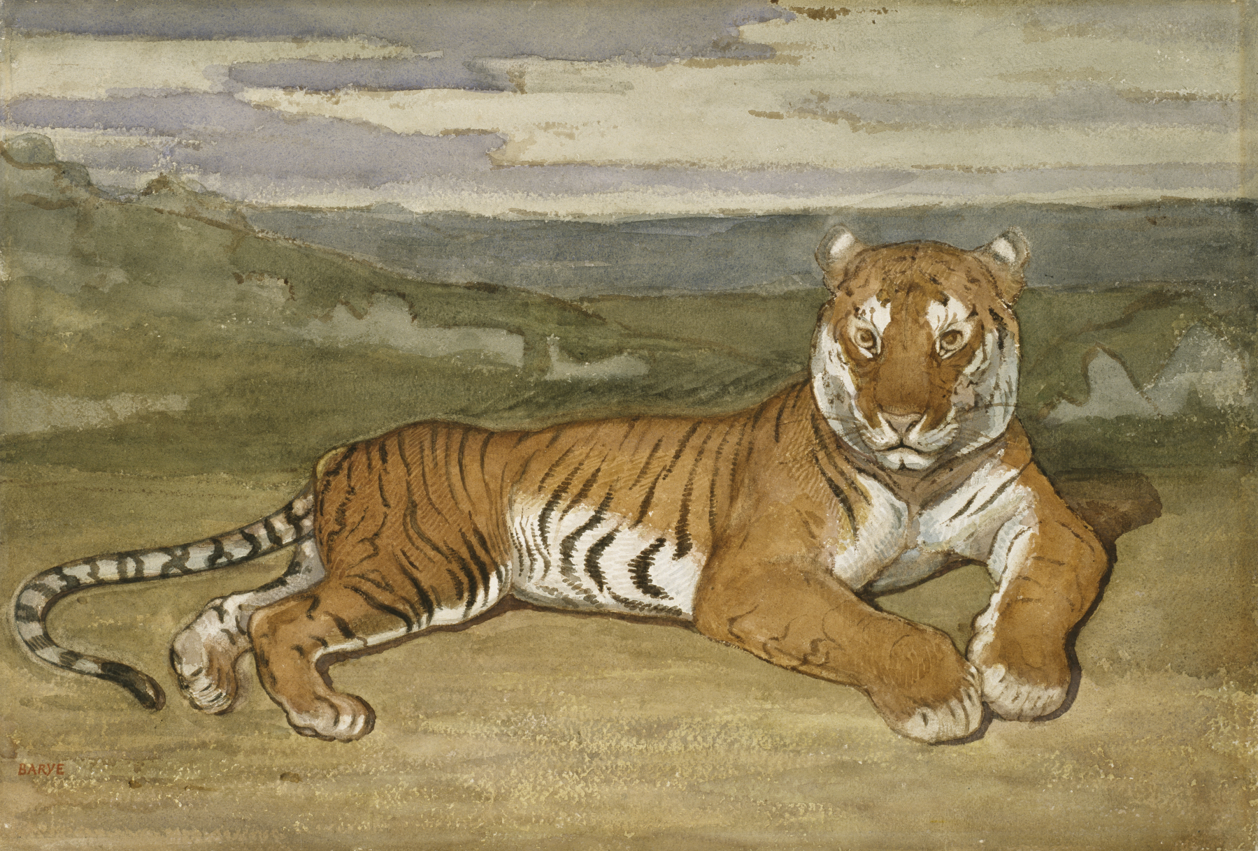 File:Antoine-Louis Barye - Tiger at Rest - Walters 37834.jpg ...