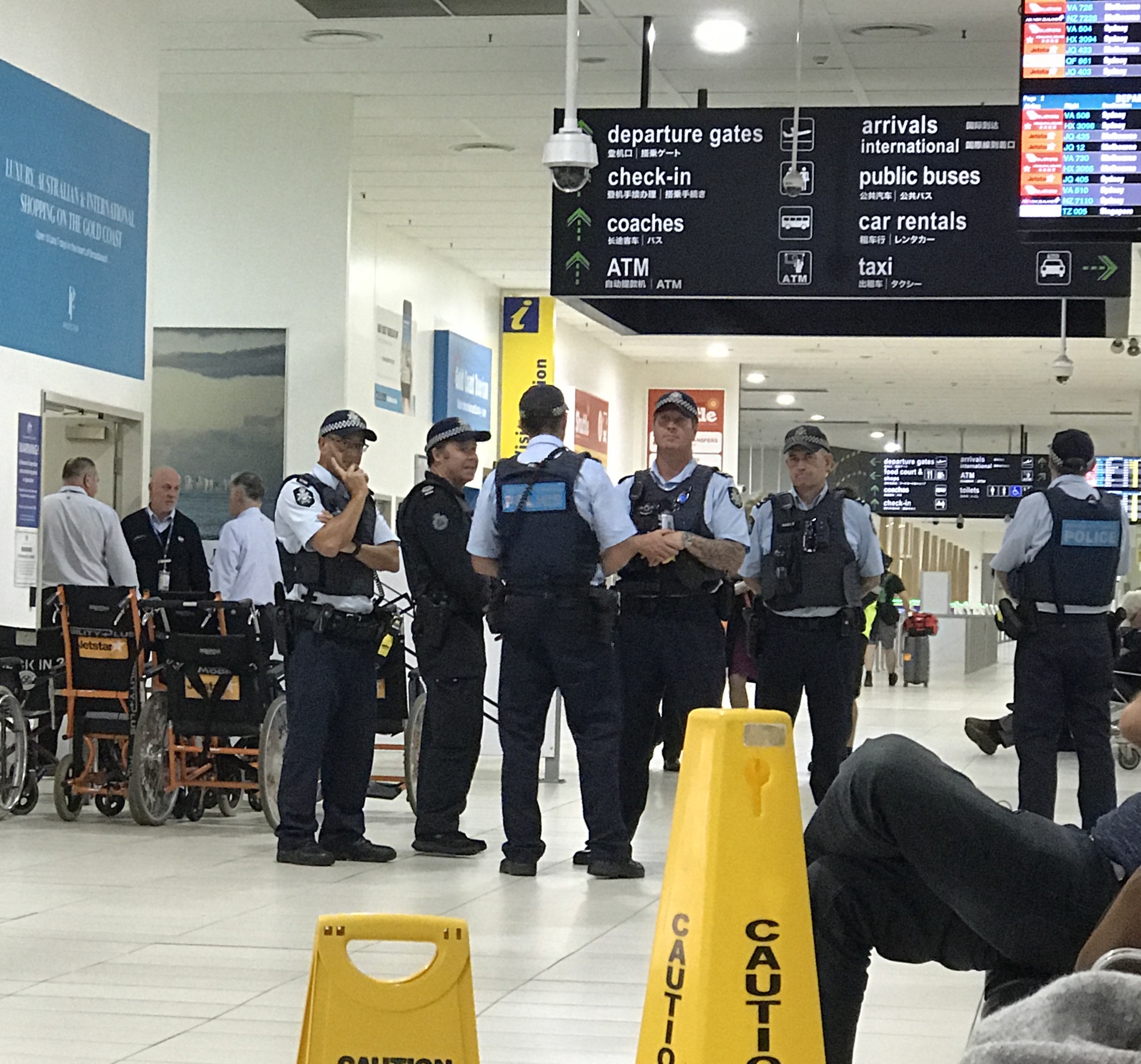 File:Police officers of the Australian Police Force at the airport ...