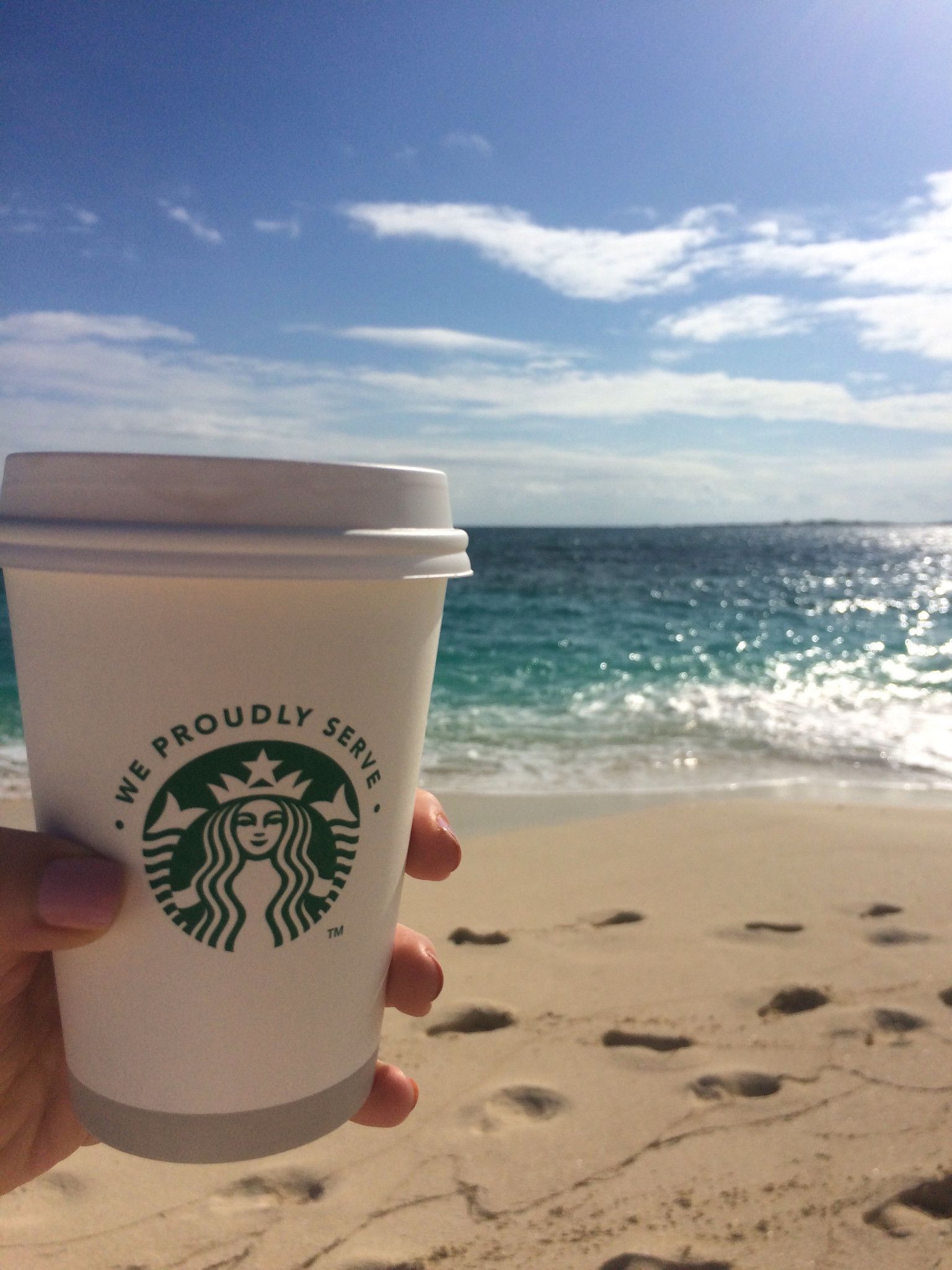 It's coffee time at the beach! #Starbucks | Atlantis Resort Views ...