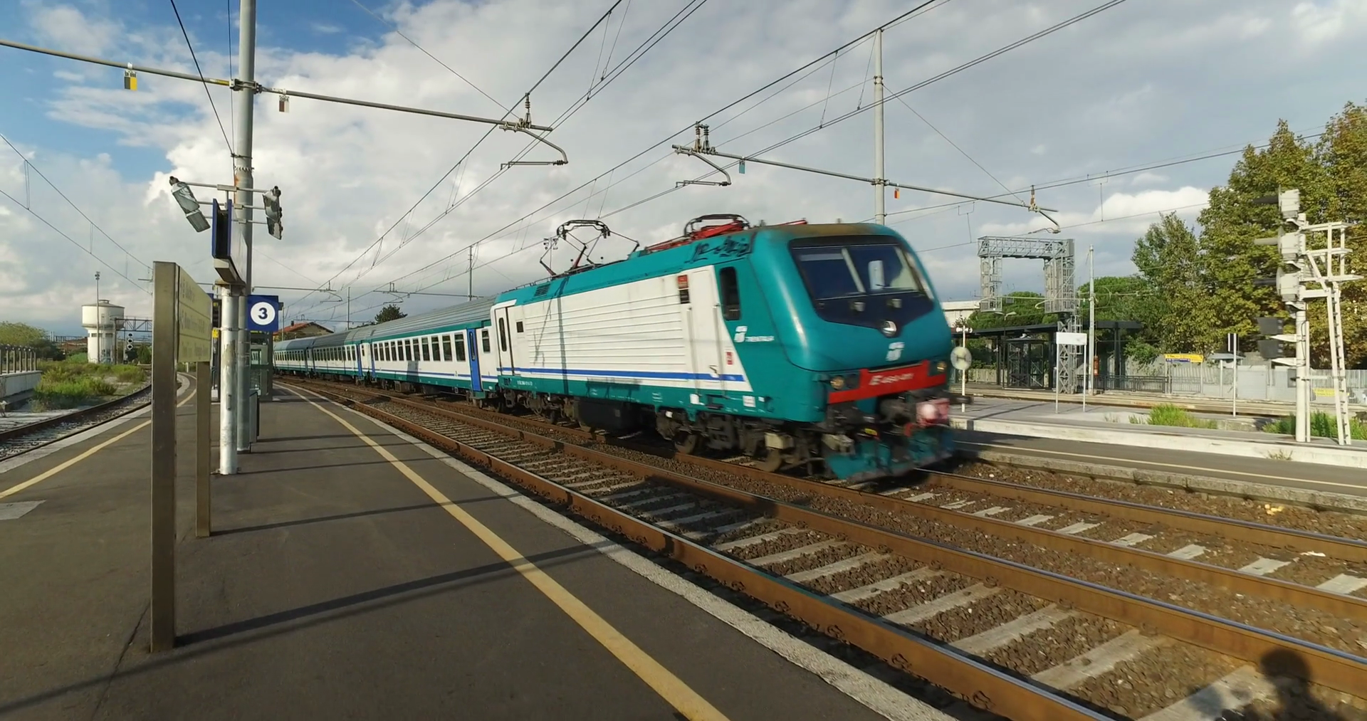Trenitalia regional train to Florence is Arriving at the Station of ...