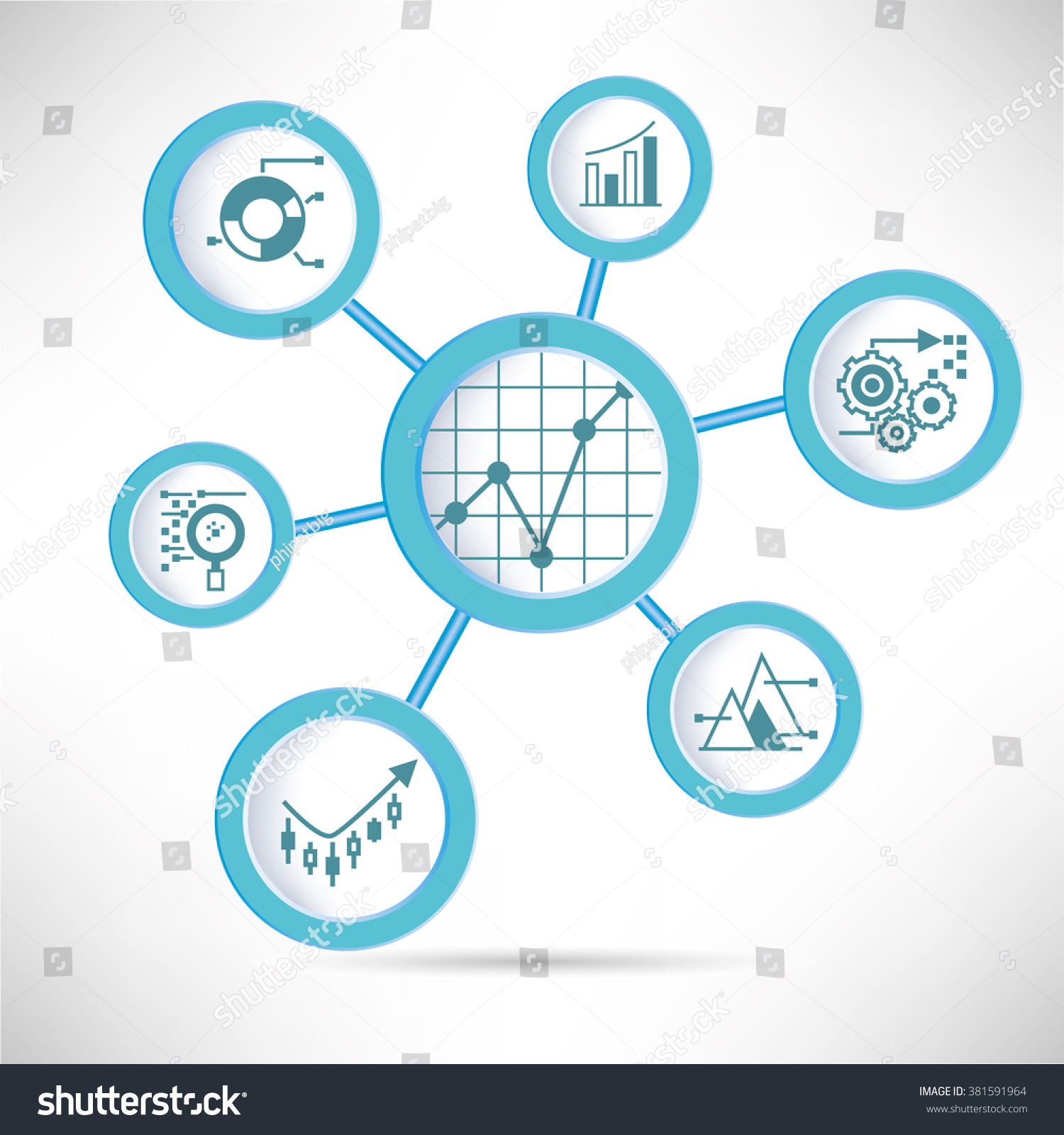 Data Analytics Concept Stock Vector 381591964 - Shutterstock