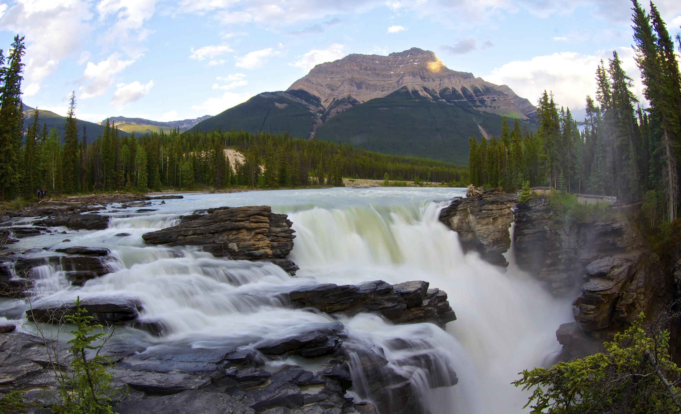 Athabasca Falls, Jasper National Park in Alberta Canada