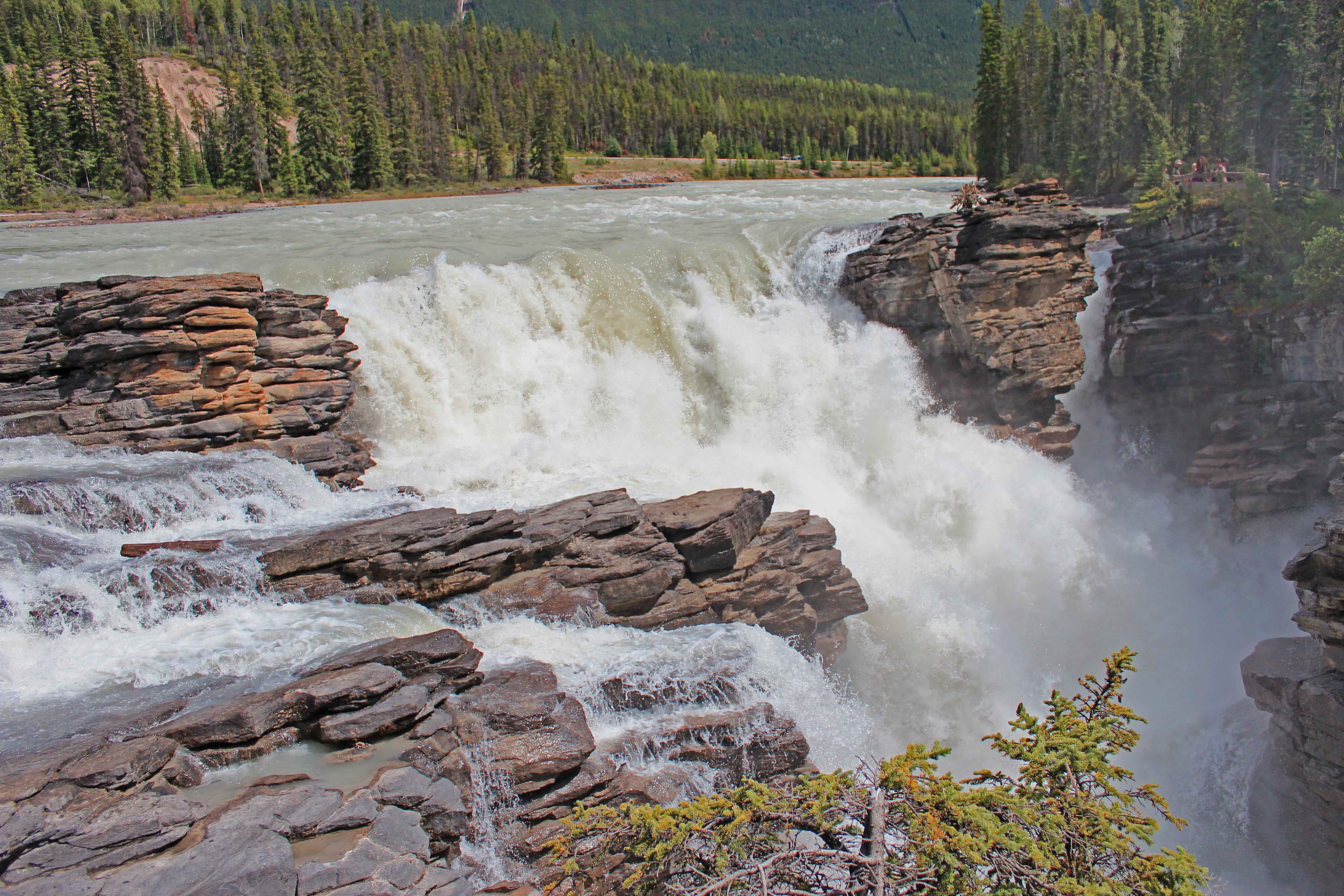 Athabasca Falls in Jasper National Park - YouTube