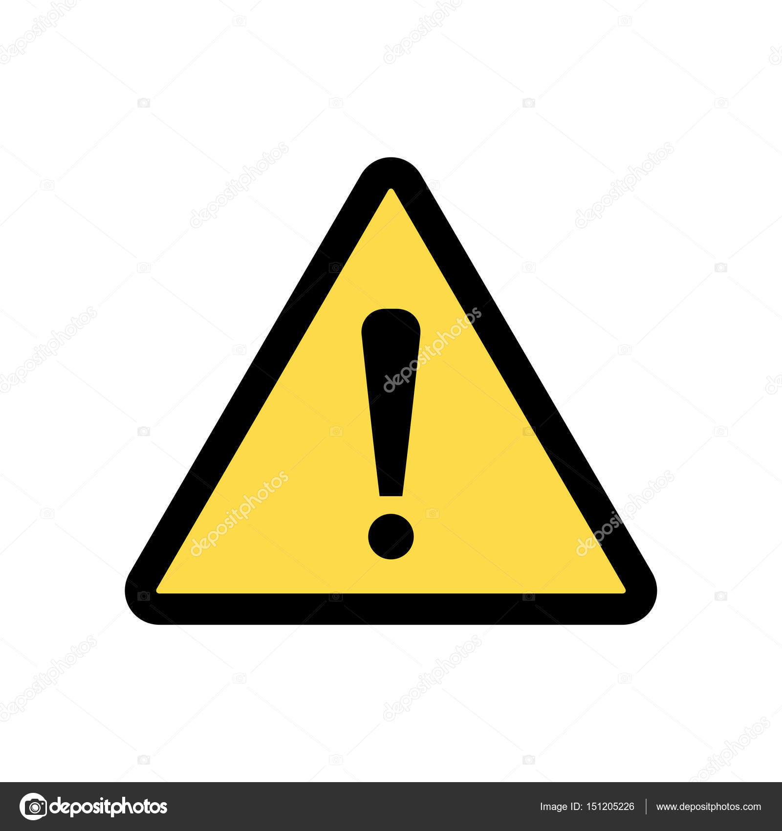 Hazard warning attention sign, vector — Stock Vector © brigada915 ...