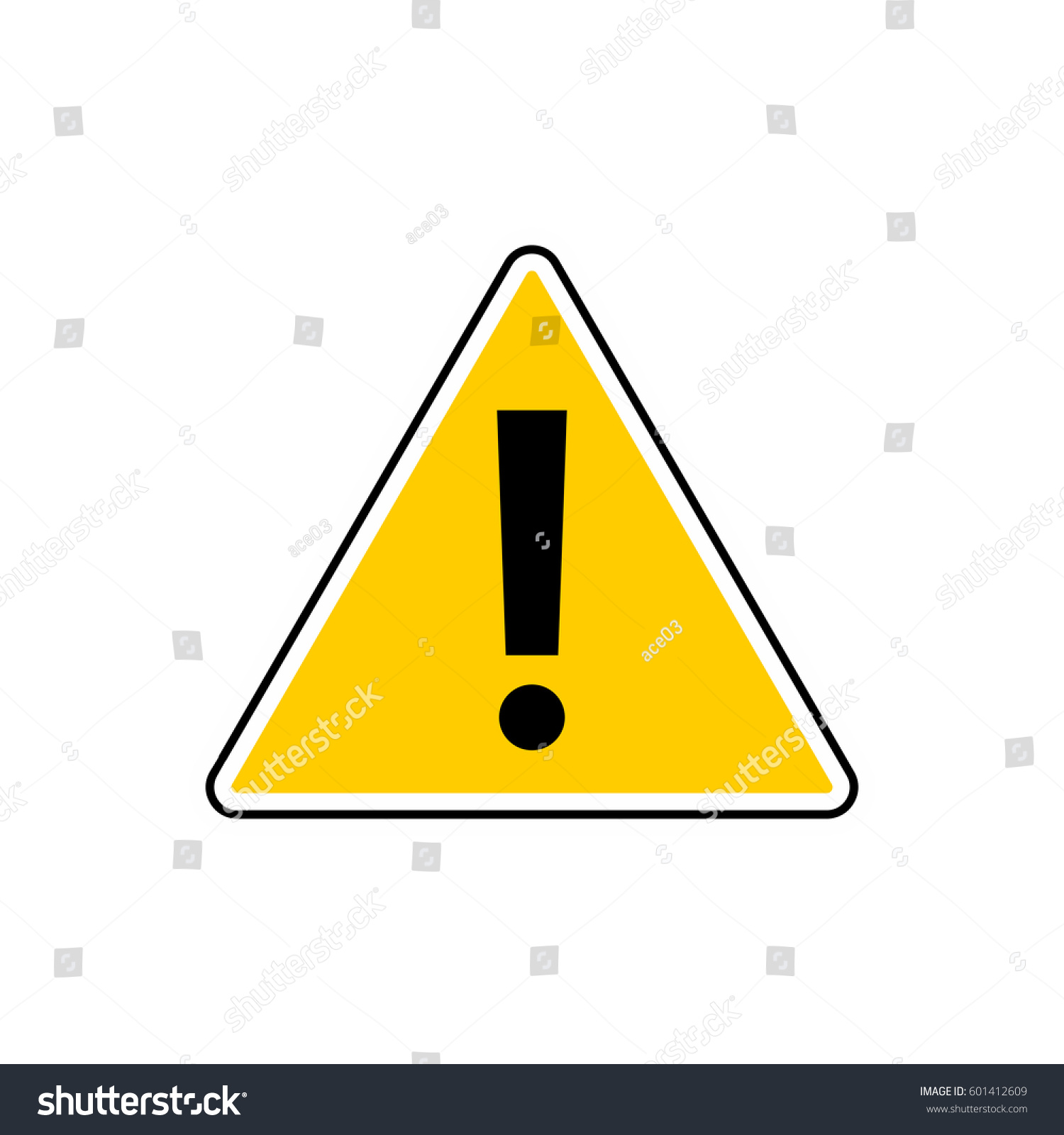 Danger Sign Attention Sign Hazard Warning Stock Vector 601412609 ...